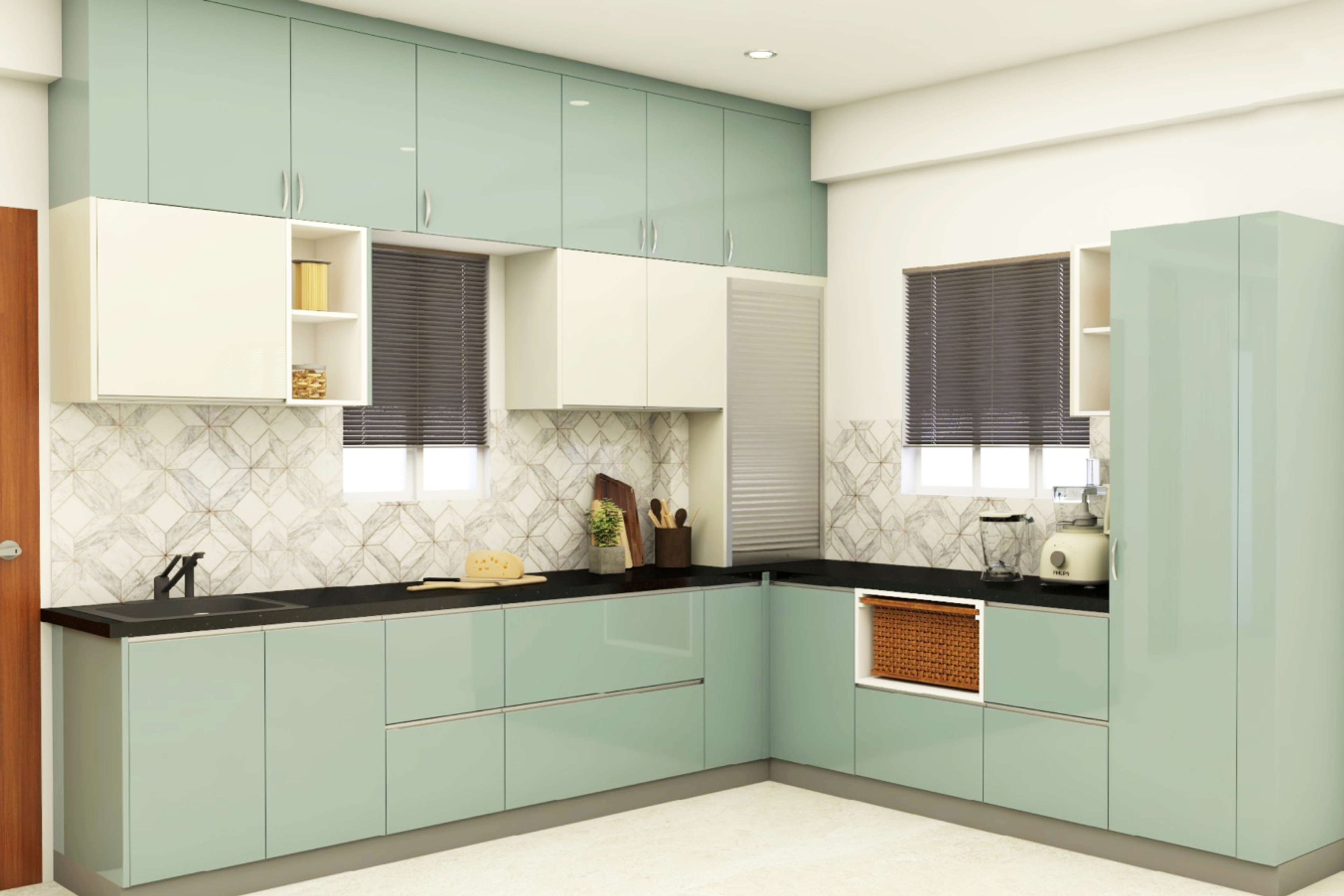 Modern Island Modular Kitchen Design