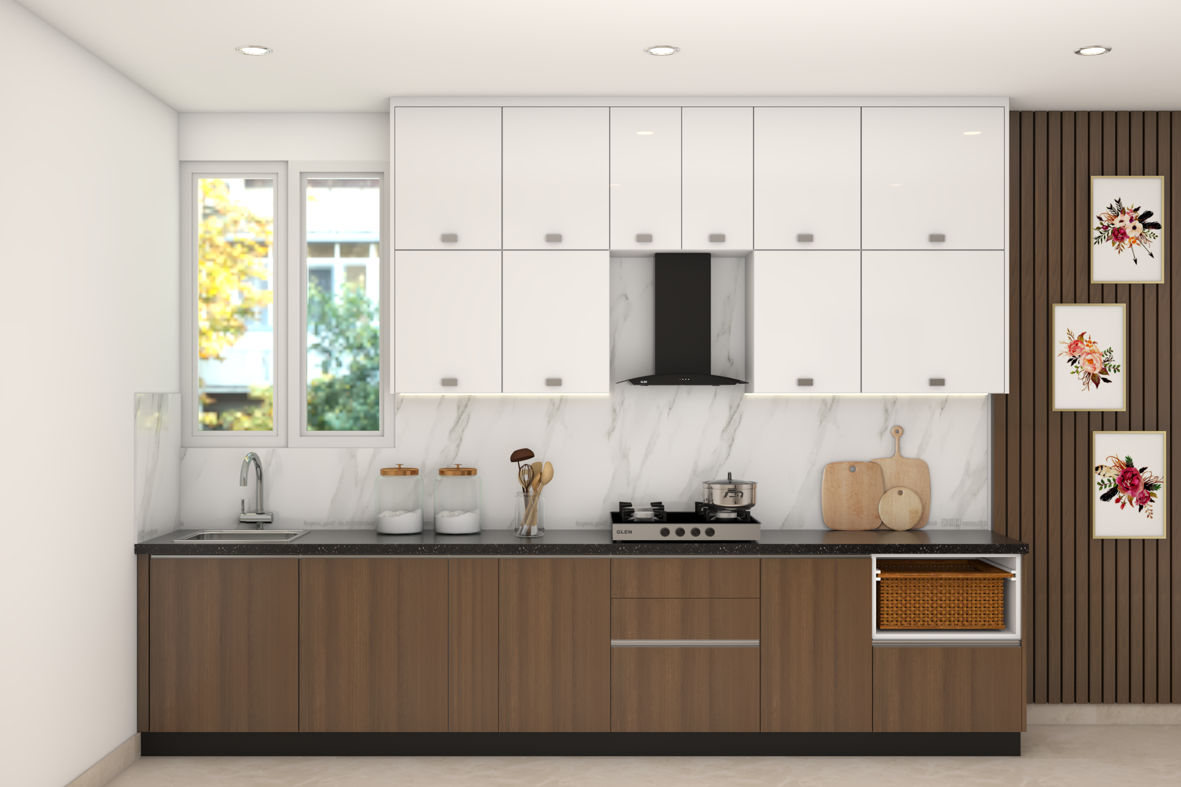 Convenient Modern Style Modular Kitchen Design