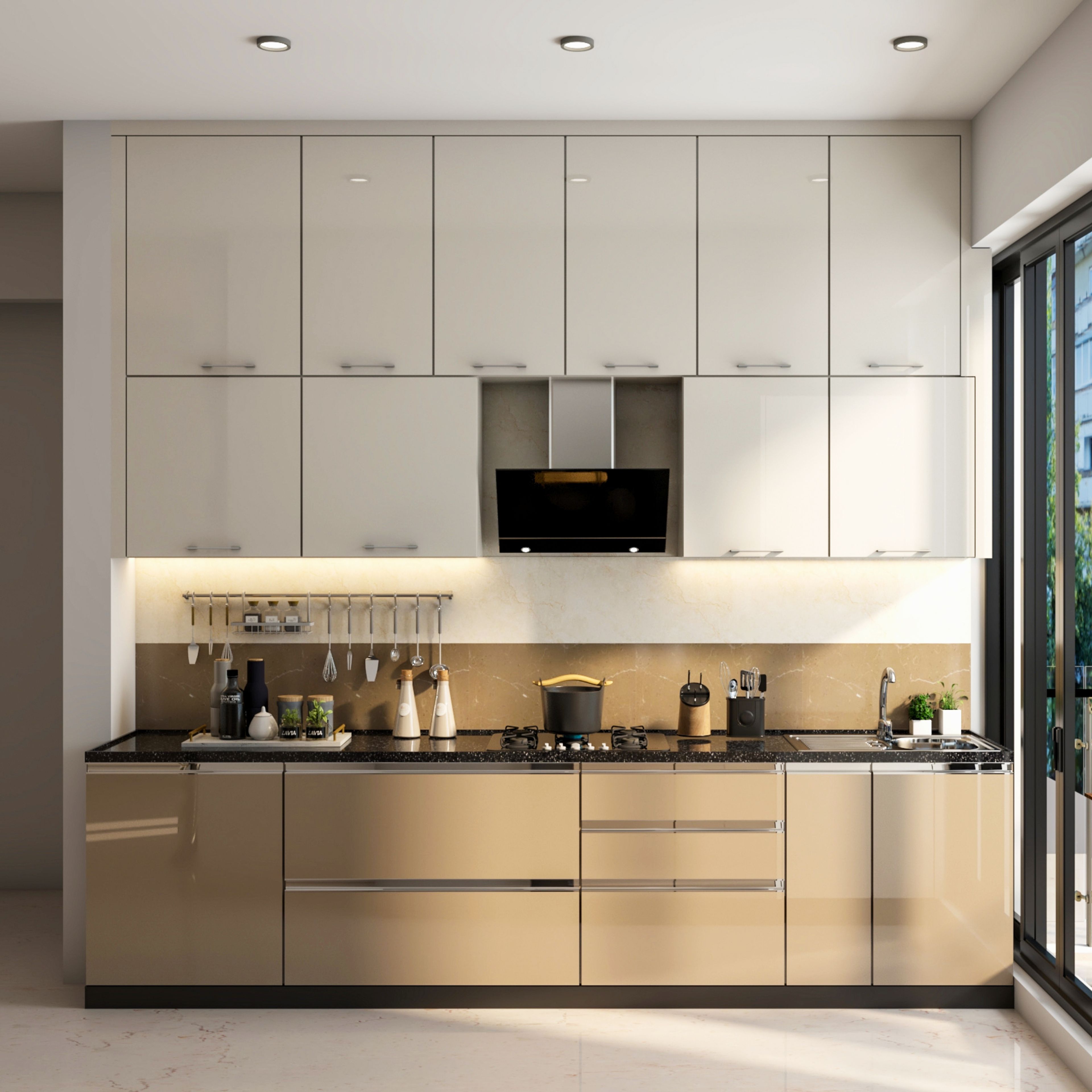 Convenient Modern Style  Modular Kitchen Design