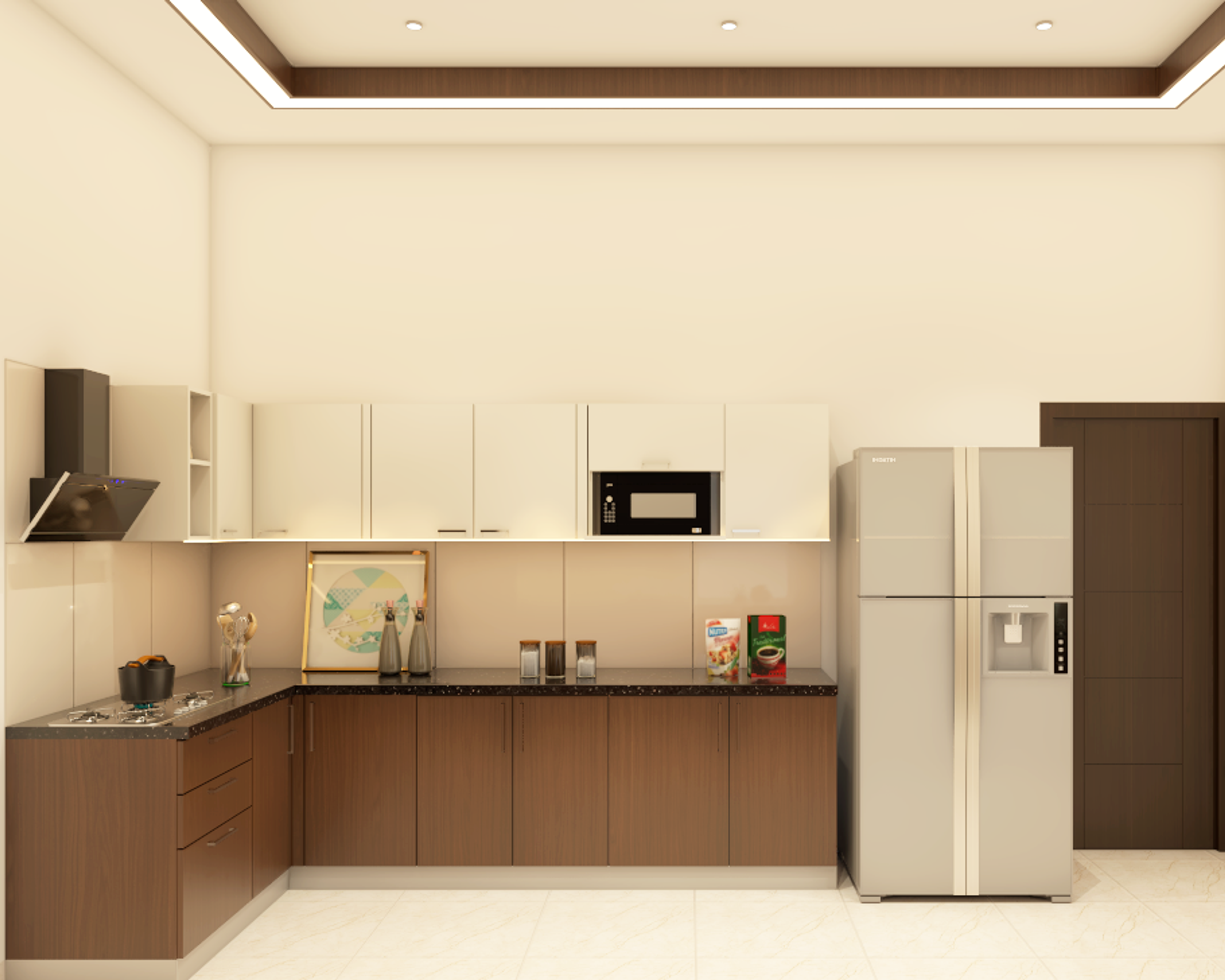 Parallel Shaped Modern Style Modular Kitchen
