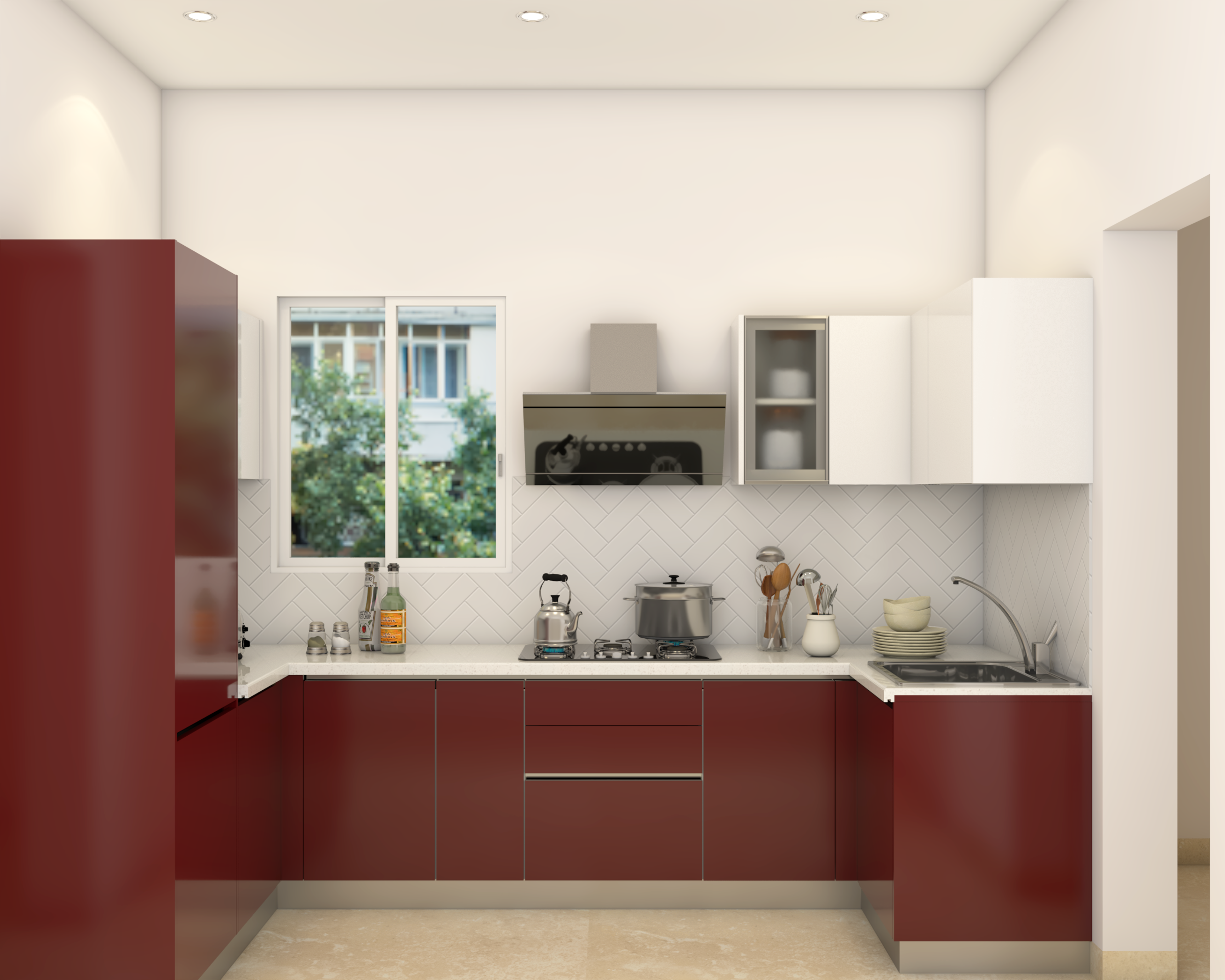 Convenient Modern Style Modular Kitchen