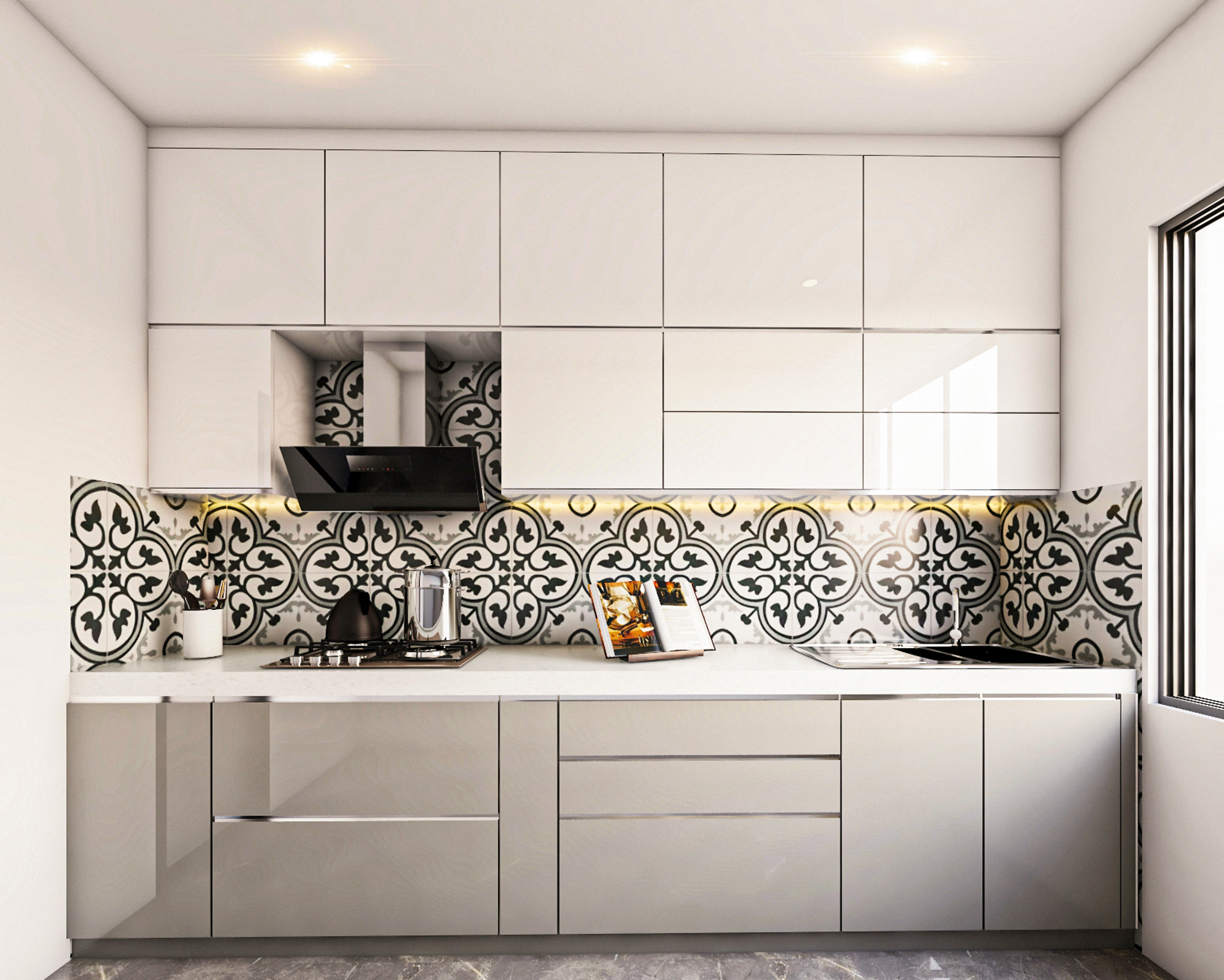 Modern Styled Parallel Kitchen