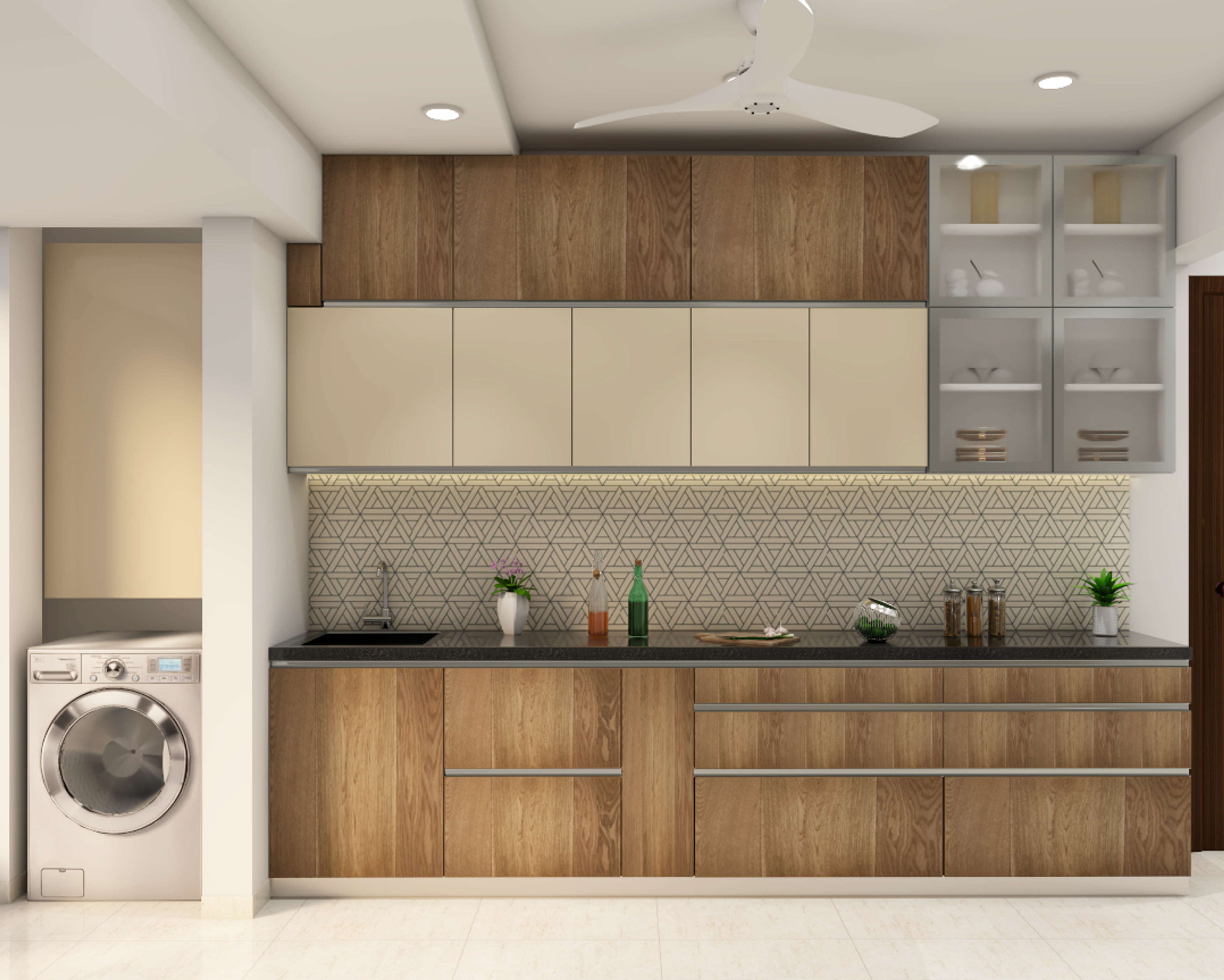 Parallel Shaped Contemporary Style Modular Kitchen