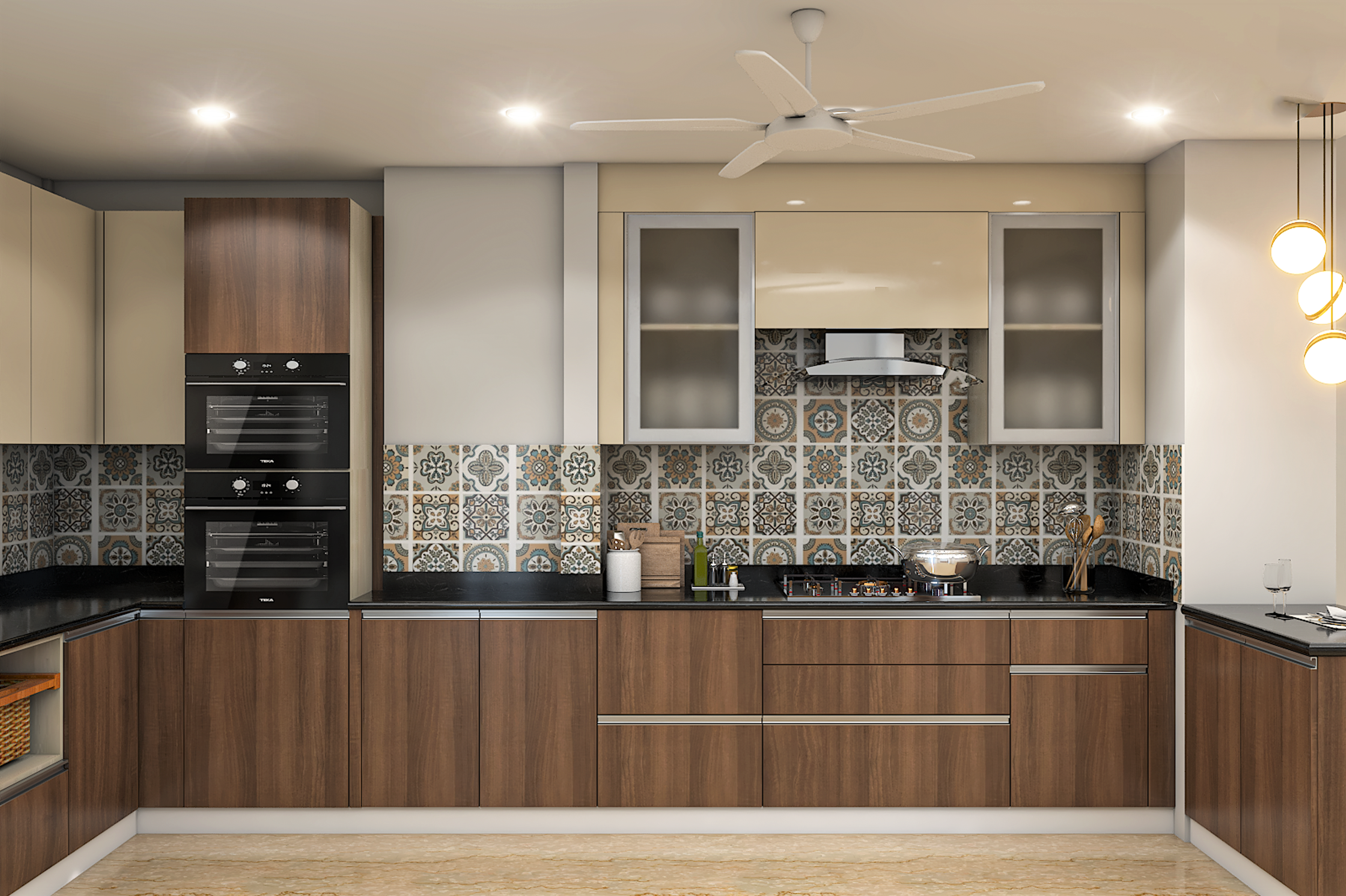 Modern Style Island Modular Kitchen