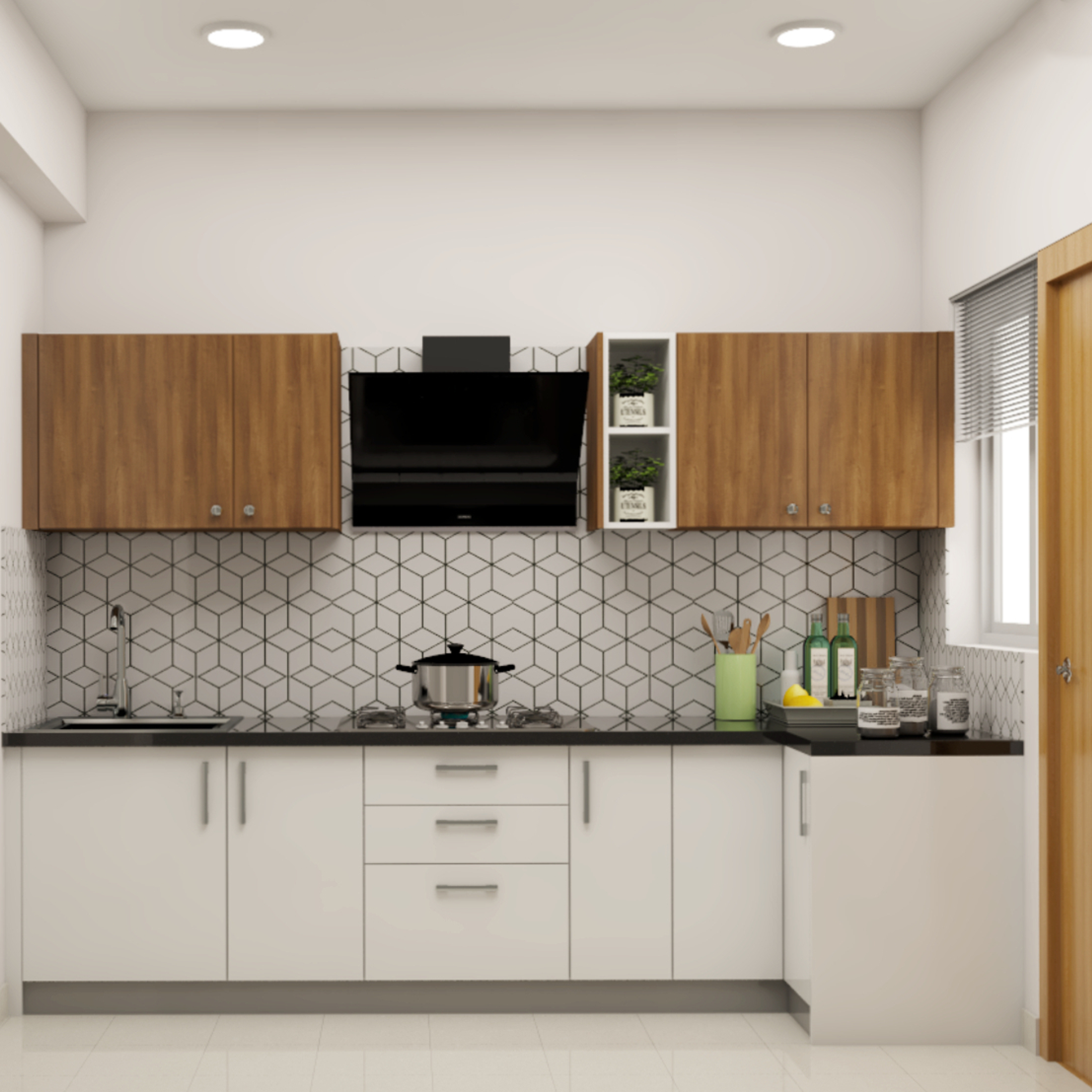 Parallel Contemporary Style Modular Kitchen