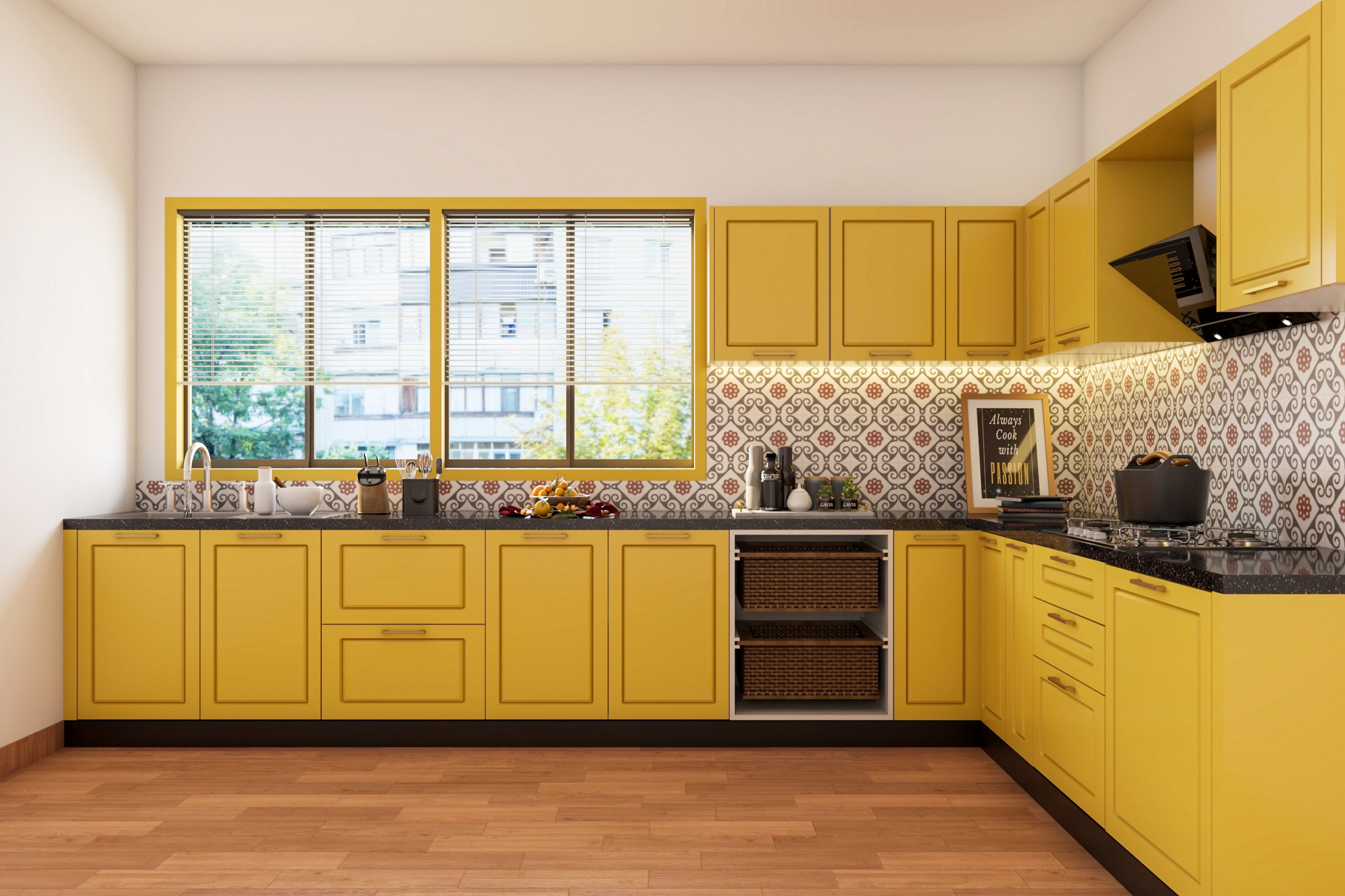 Convenient Classic Style Modular Kitchen