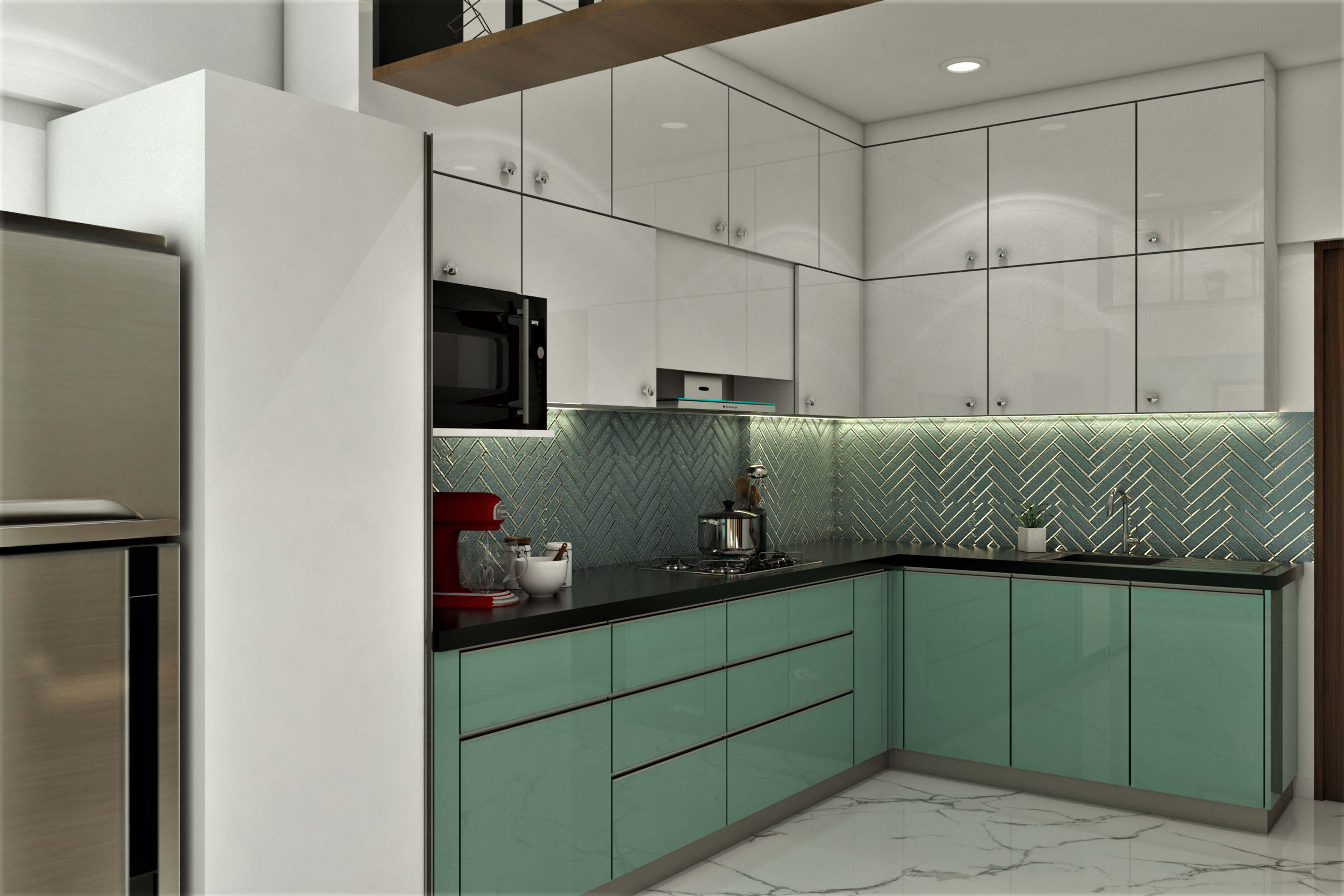 Convenient Modern Style Modular Kitchen