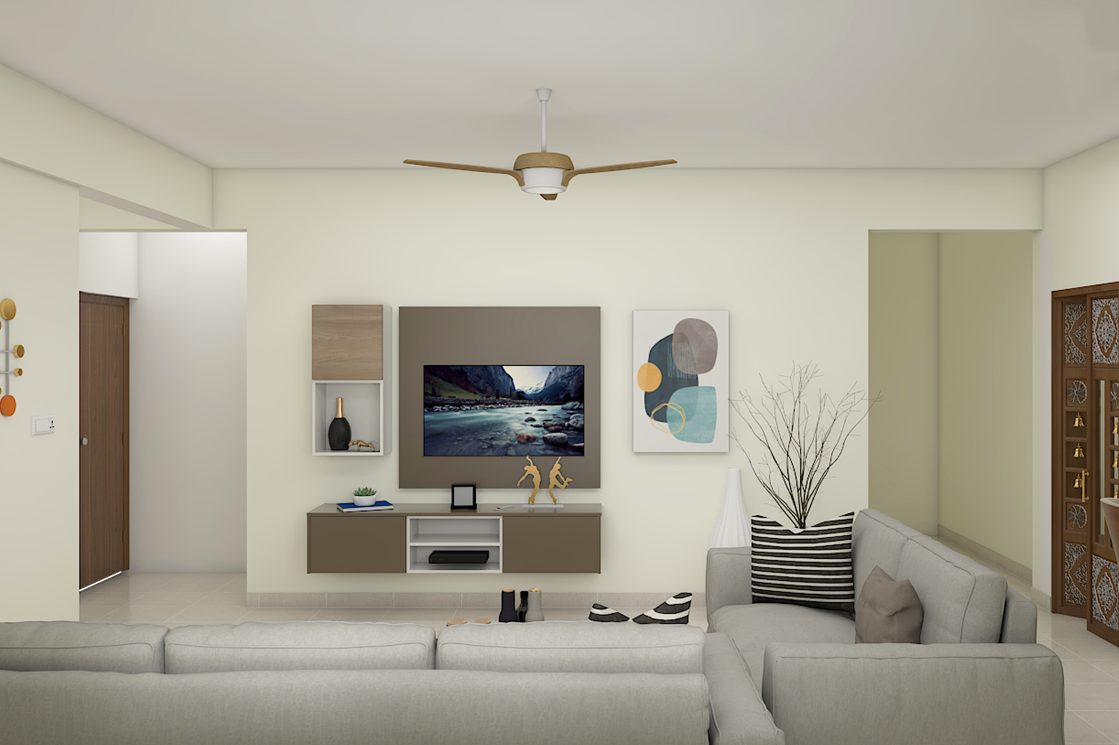 Contemporary Living Room - Livspace