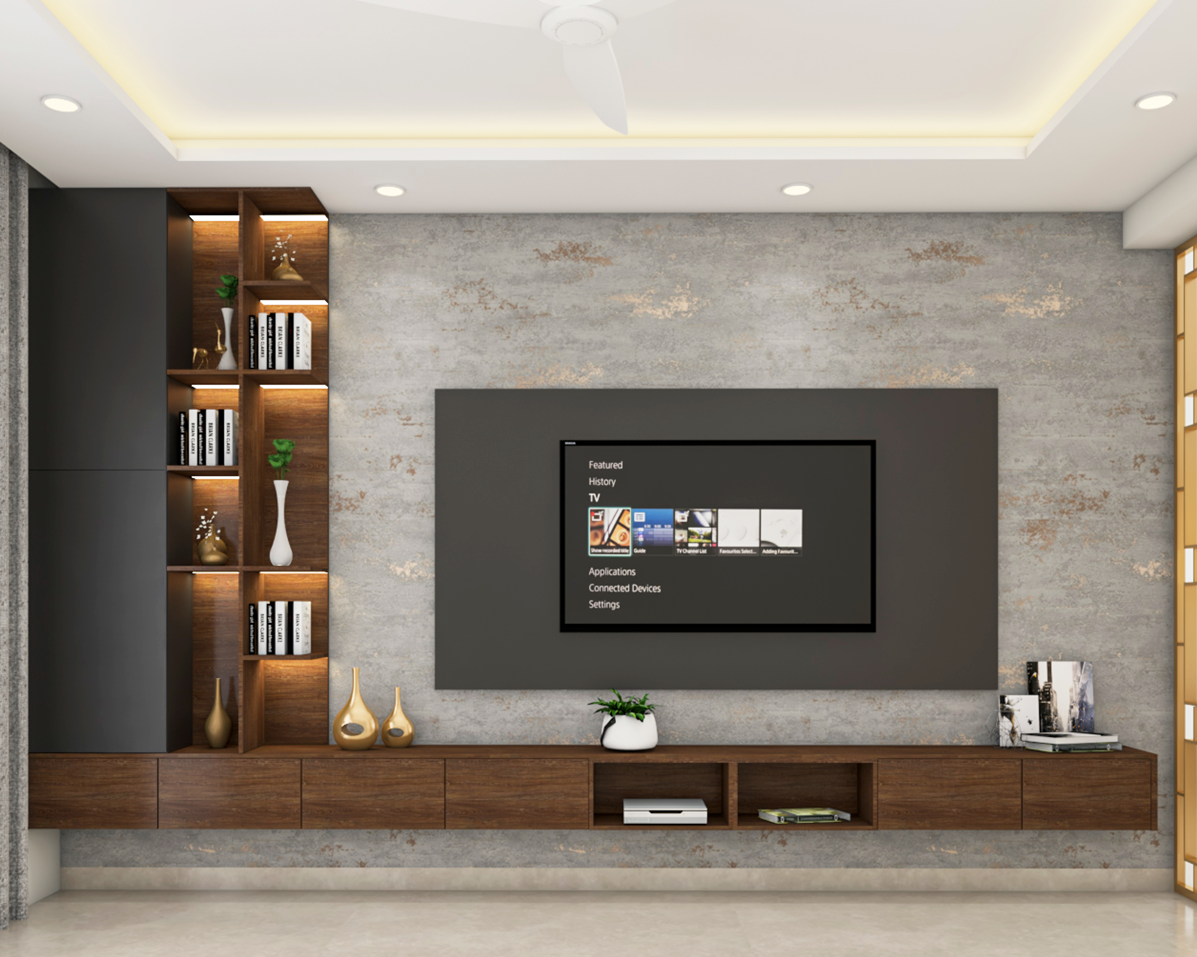 Spacious Living Room - Livspace