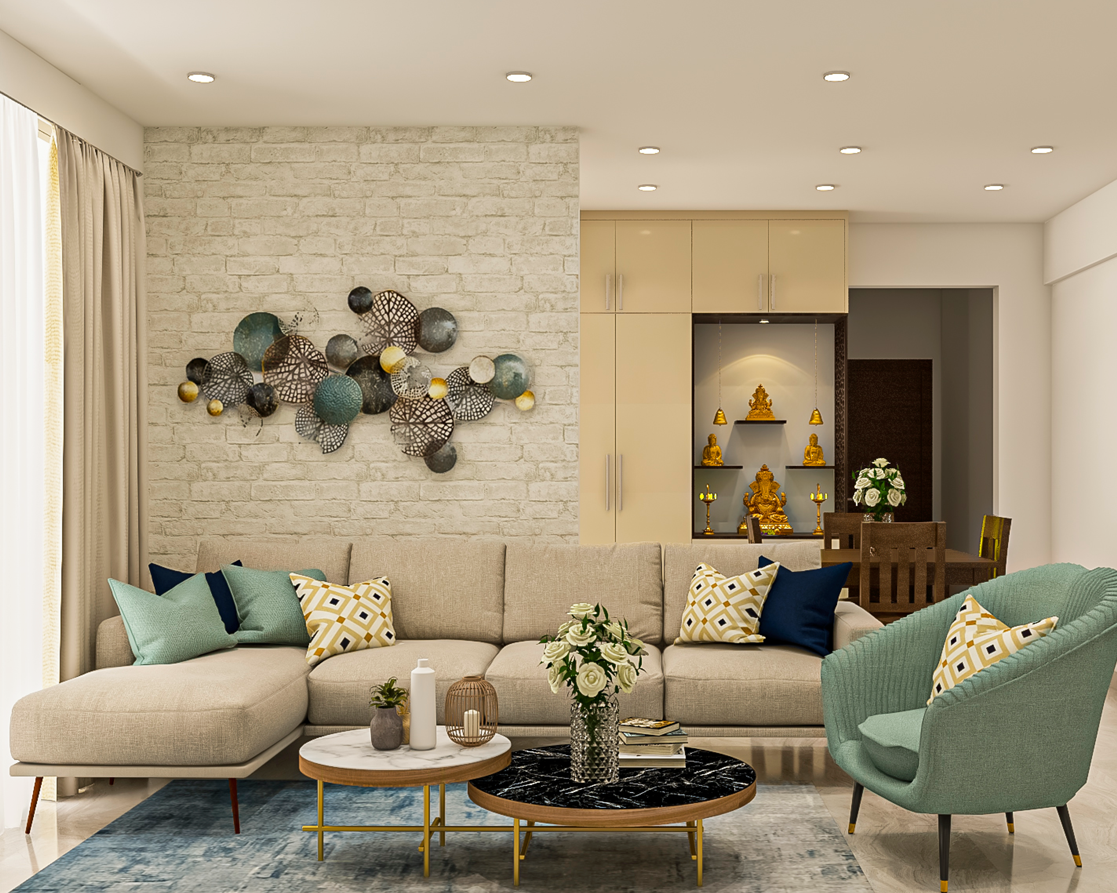 Spacious Living Room - Livspace