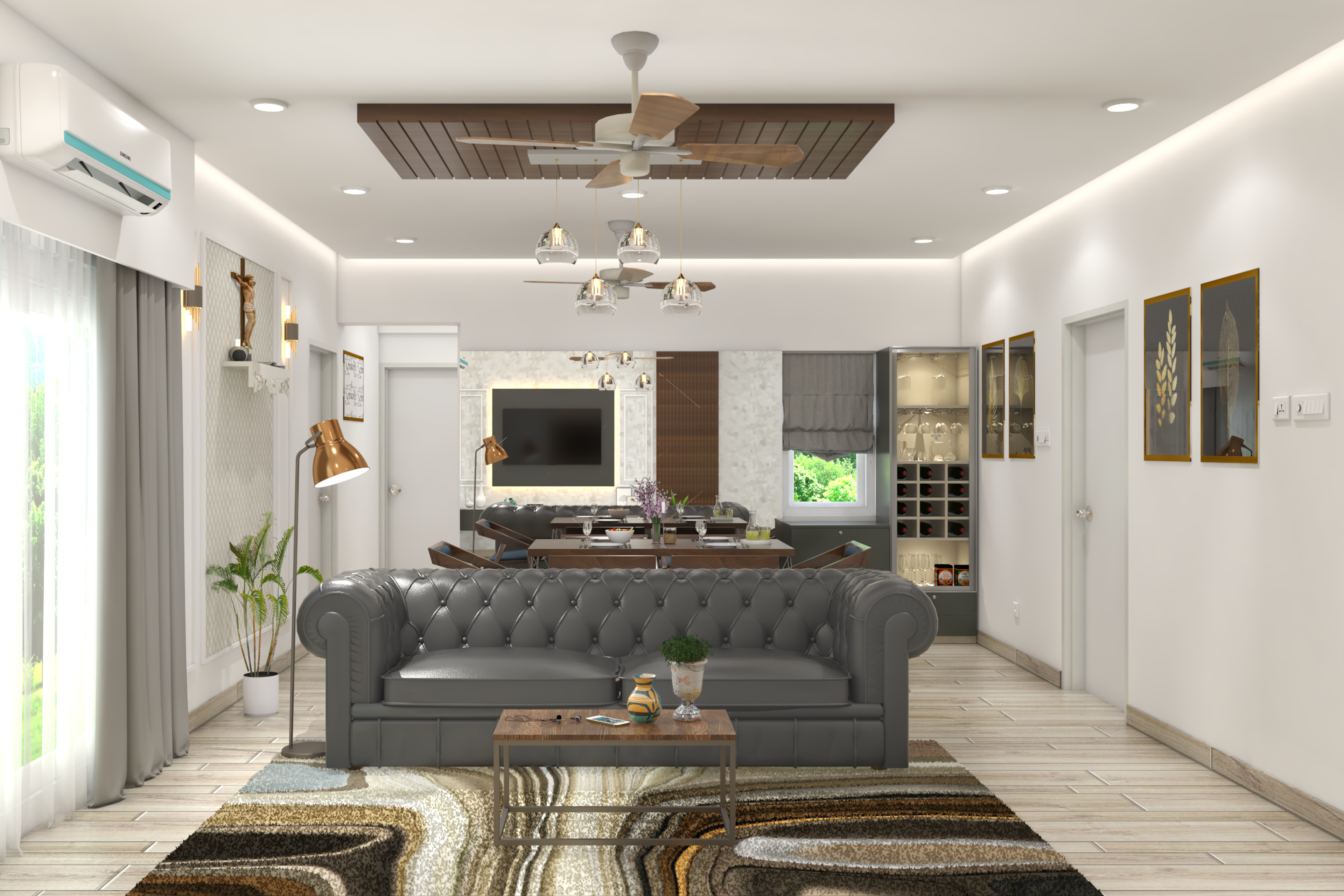 Modern Living Room Design – Livspace