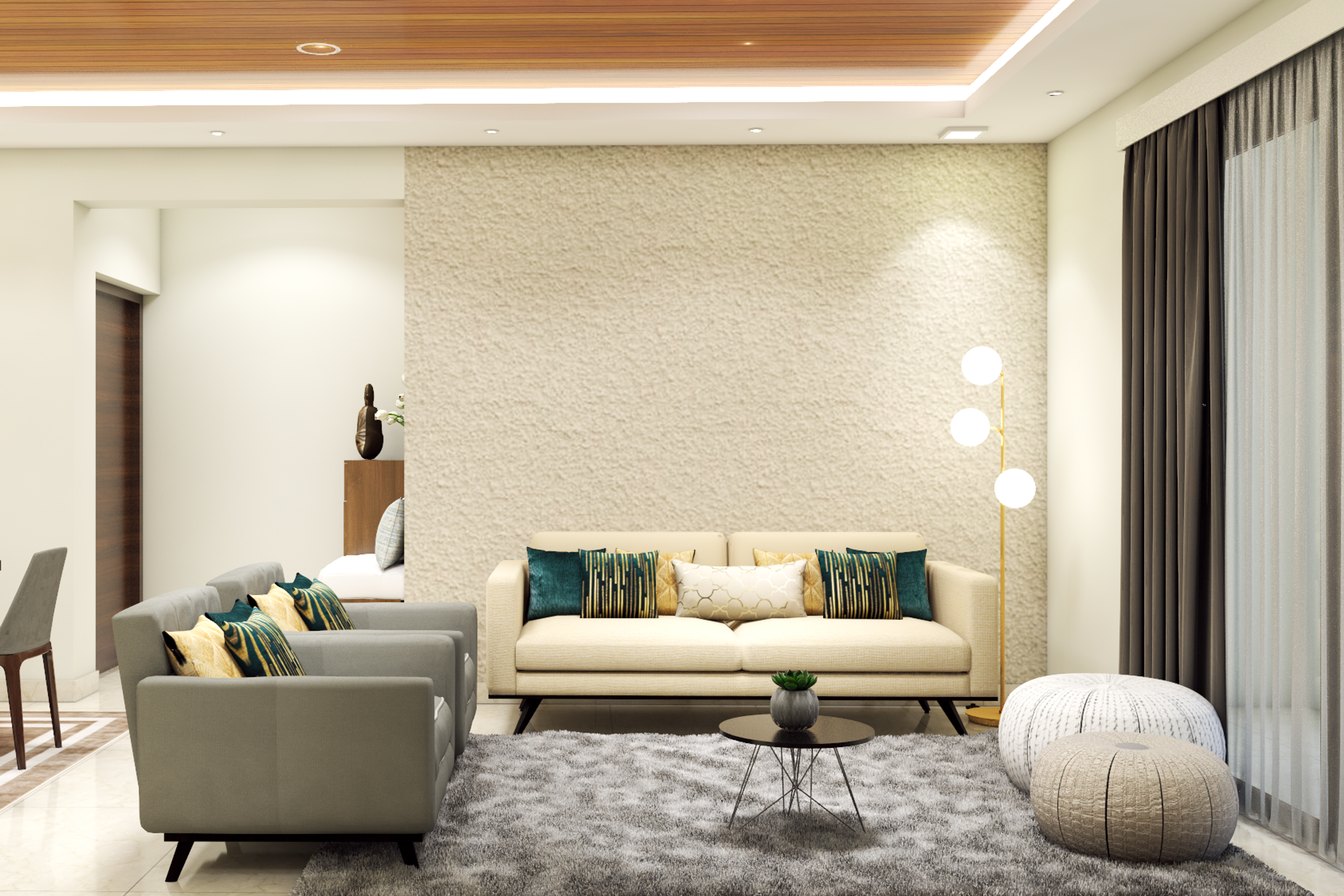 Modern Theme Spacious Convenient Living Room