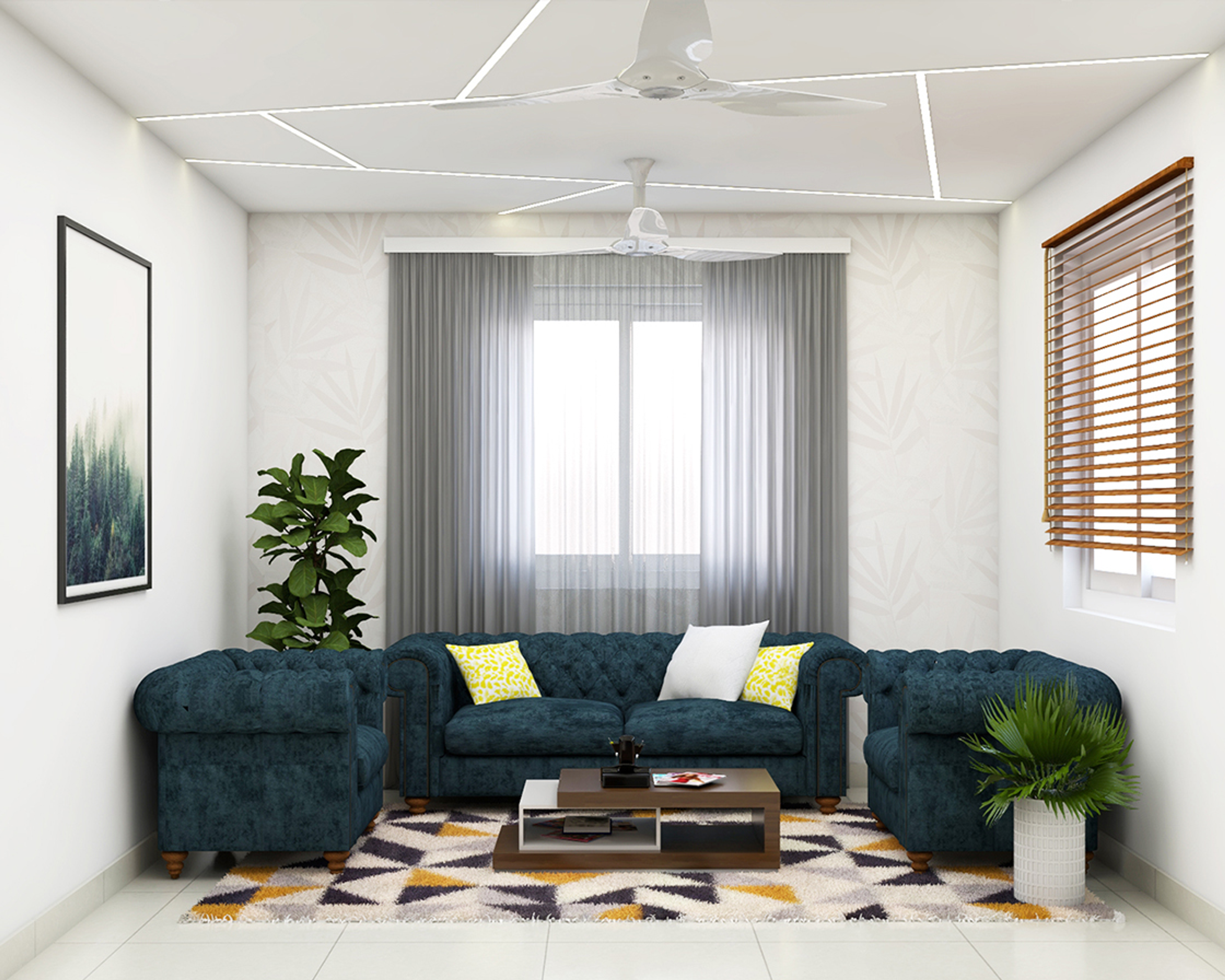 Spacious Living Room - Livspace