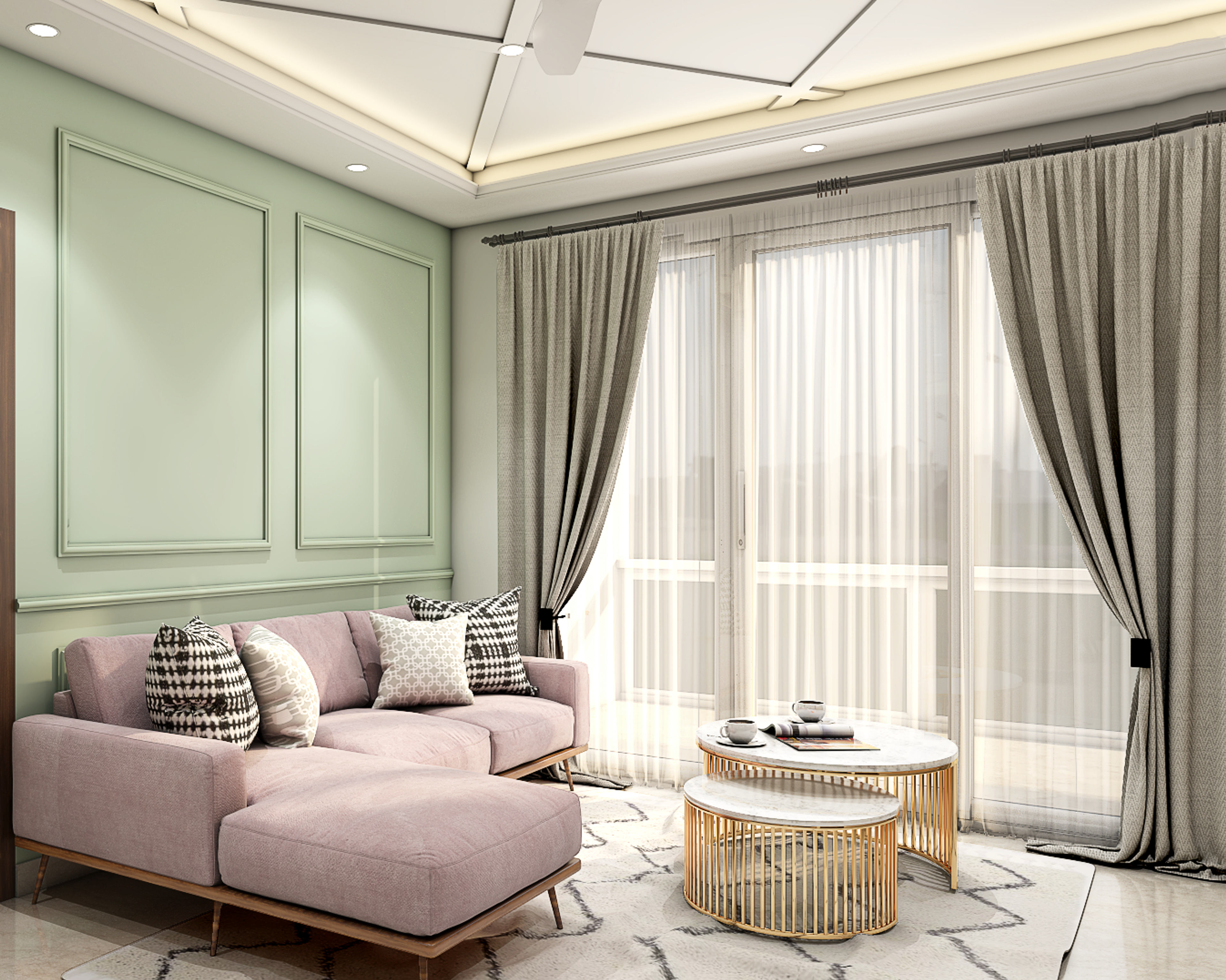 Spacious Low Maintenance Modern Living Room