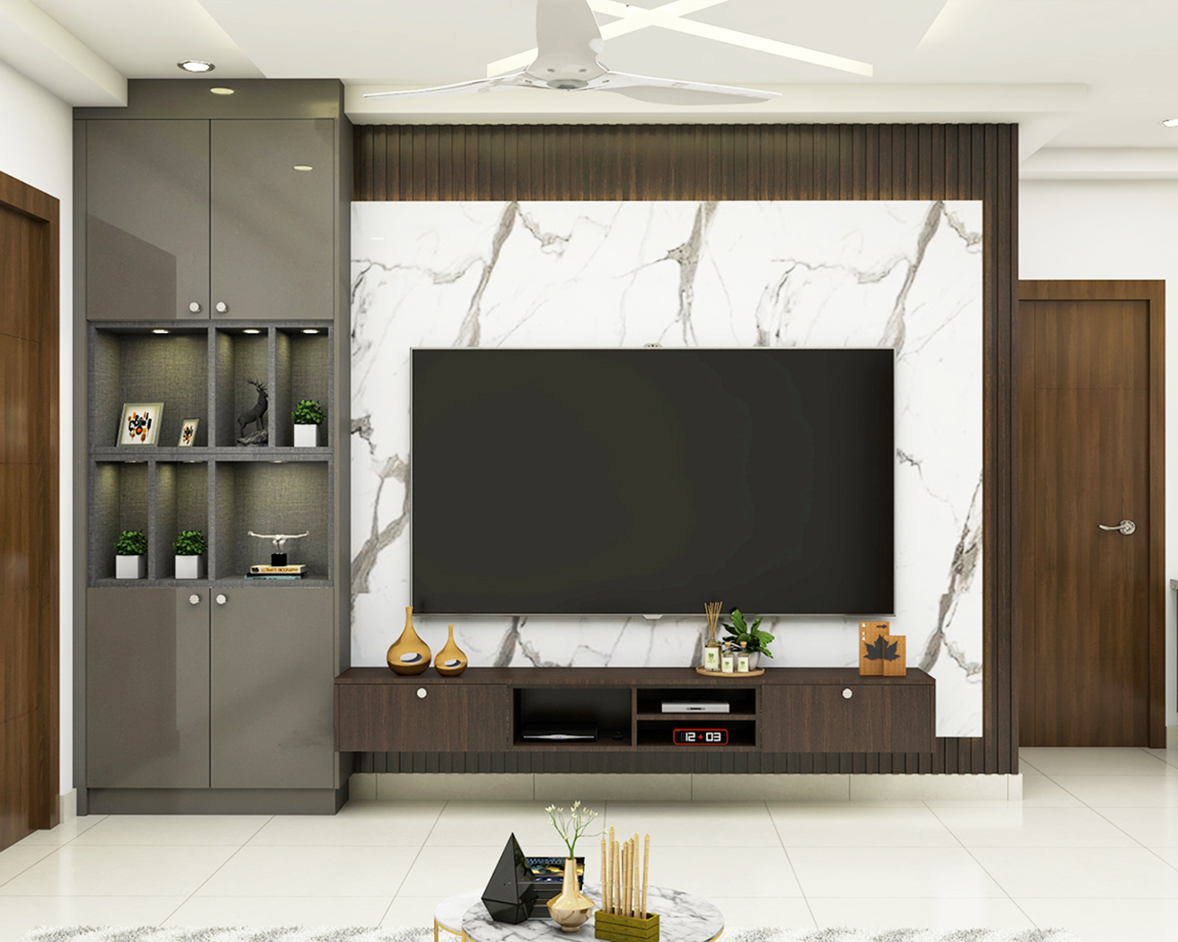 Modern Style Spacious Convenient Living Room