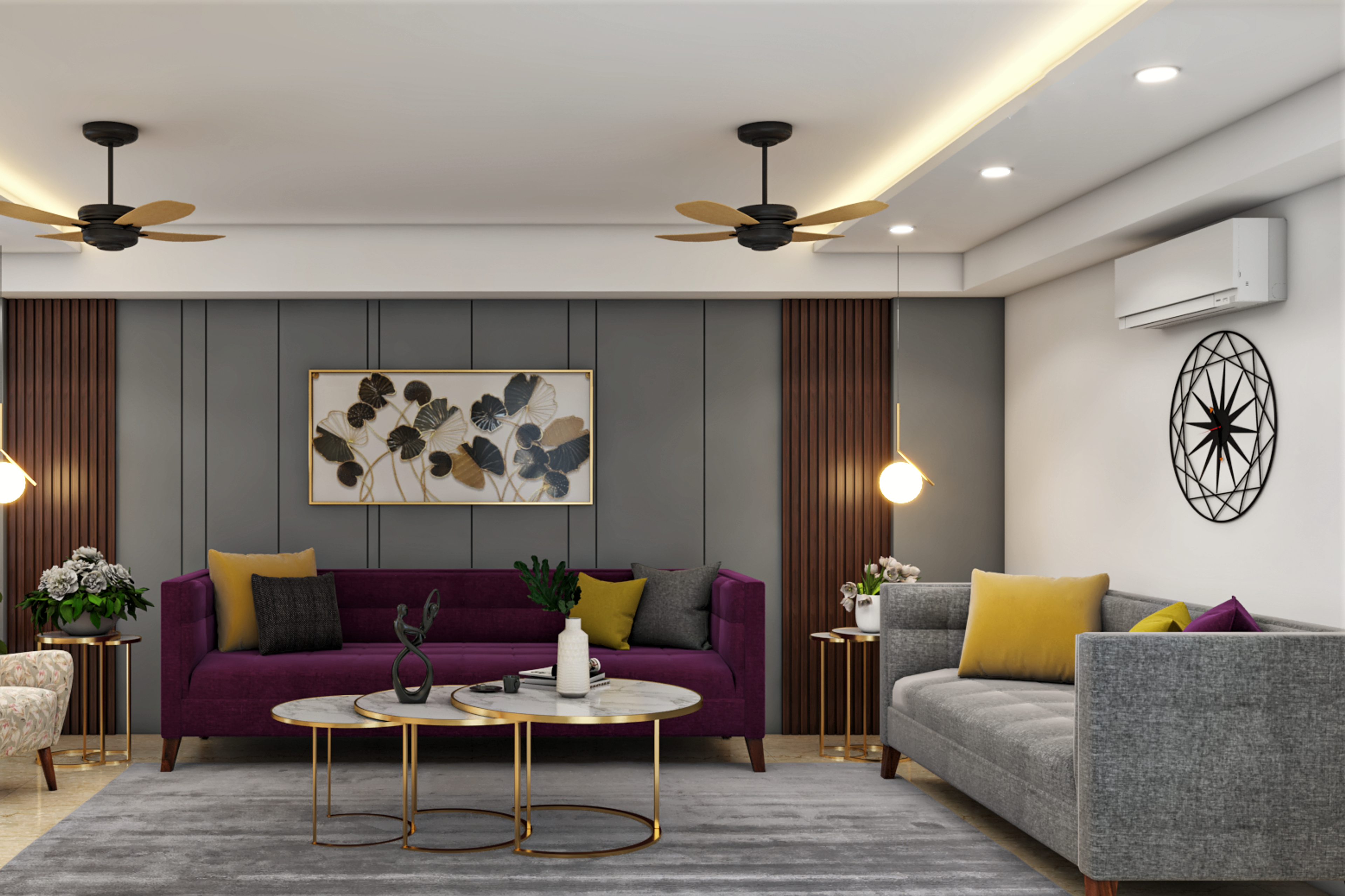 Contemporary Living Room - Livspace