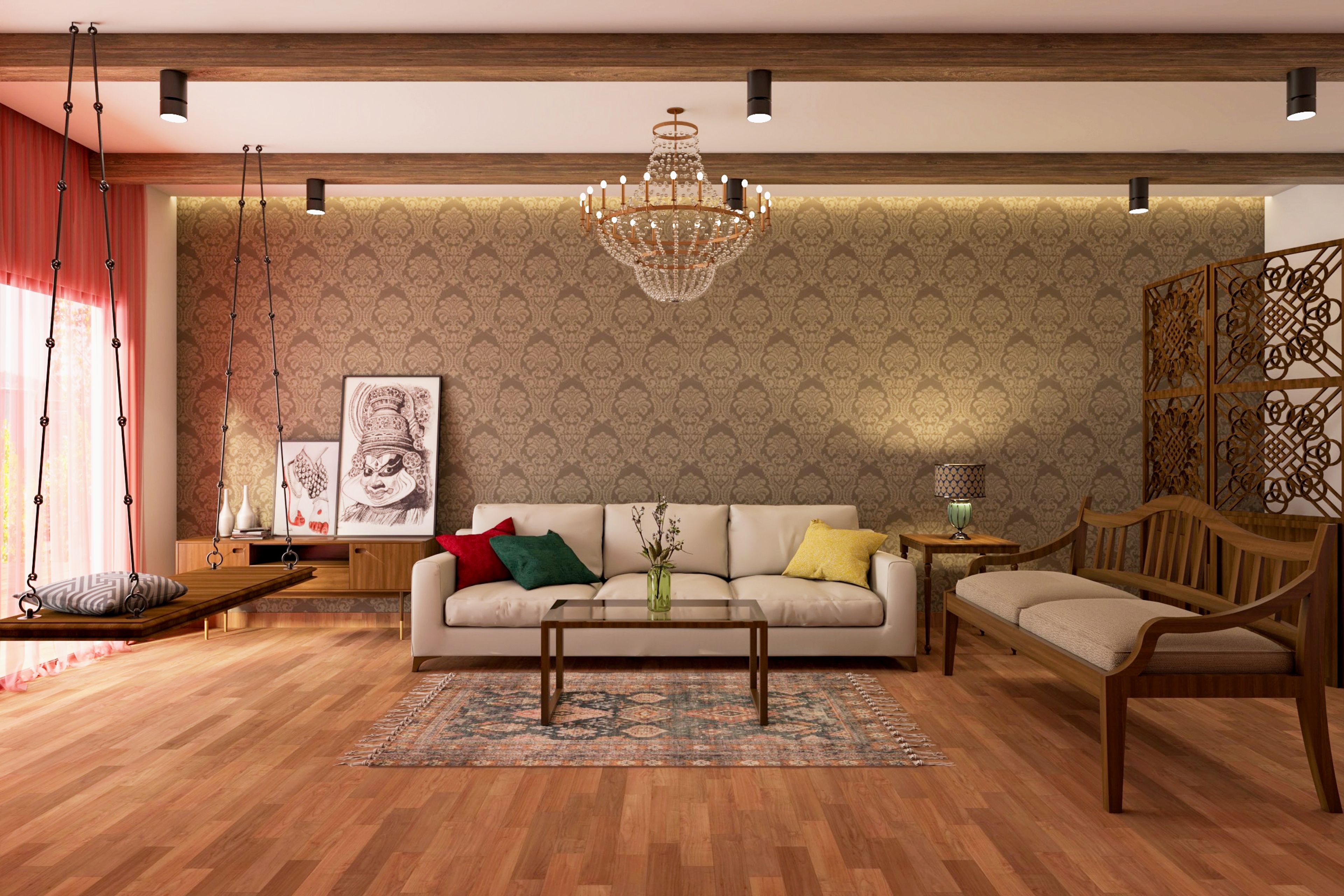 Traditional Styled Spacious Convenient Living Room