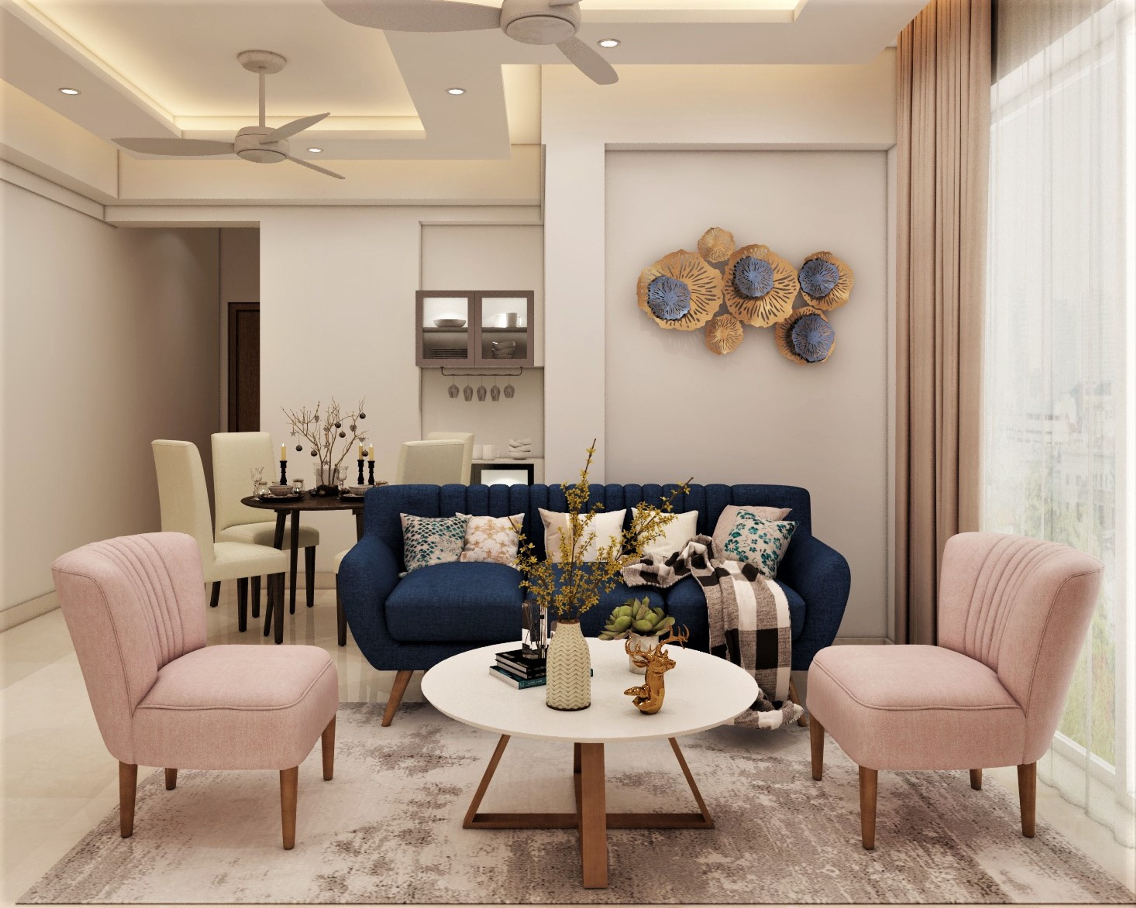 Modern Style Compact Size Living Room