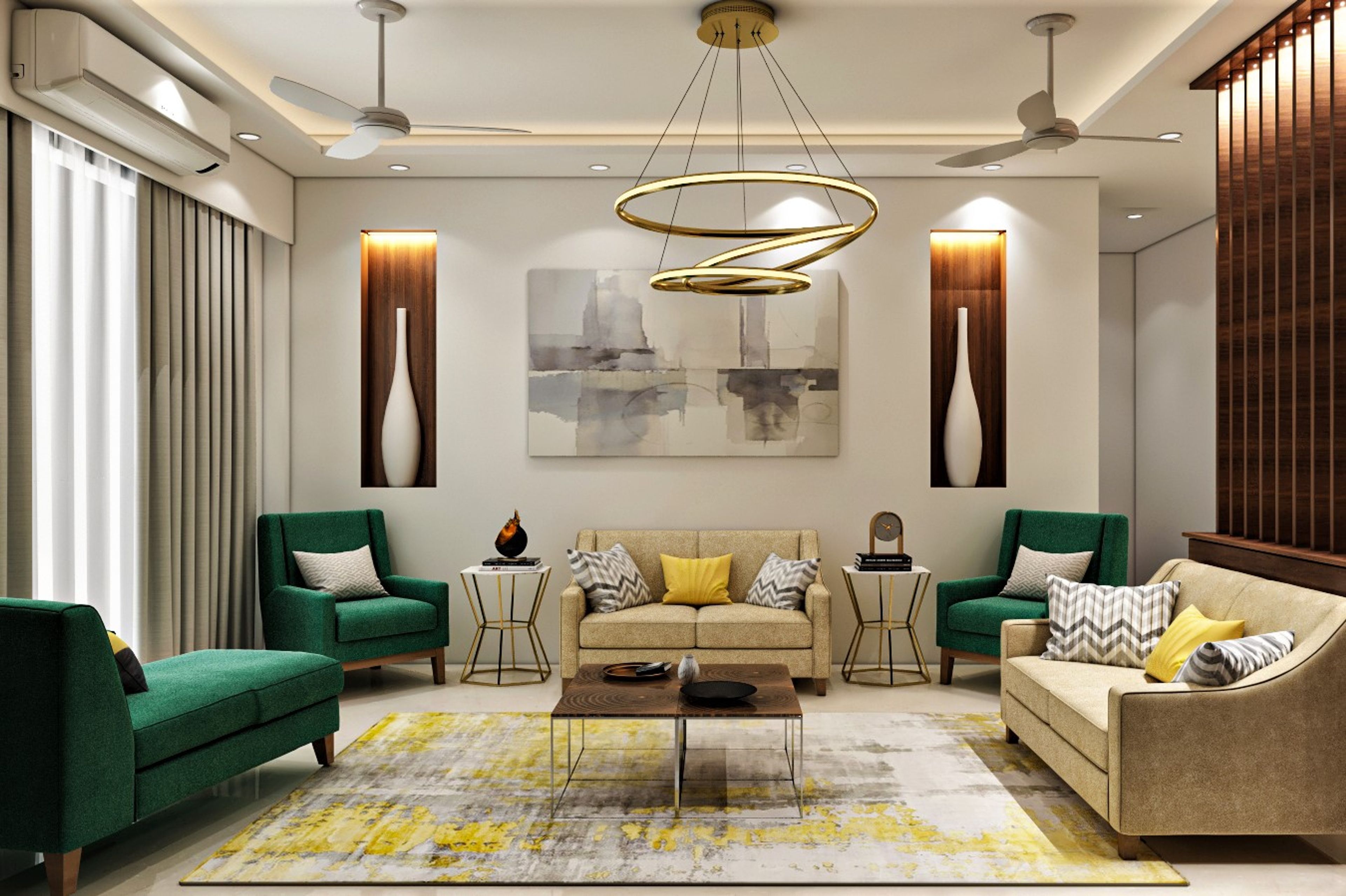 Modern Style Spacious Convenient Living Room