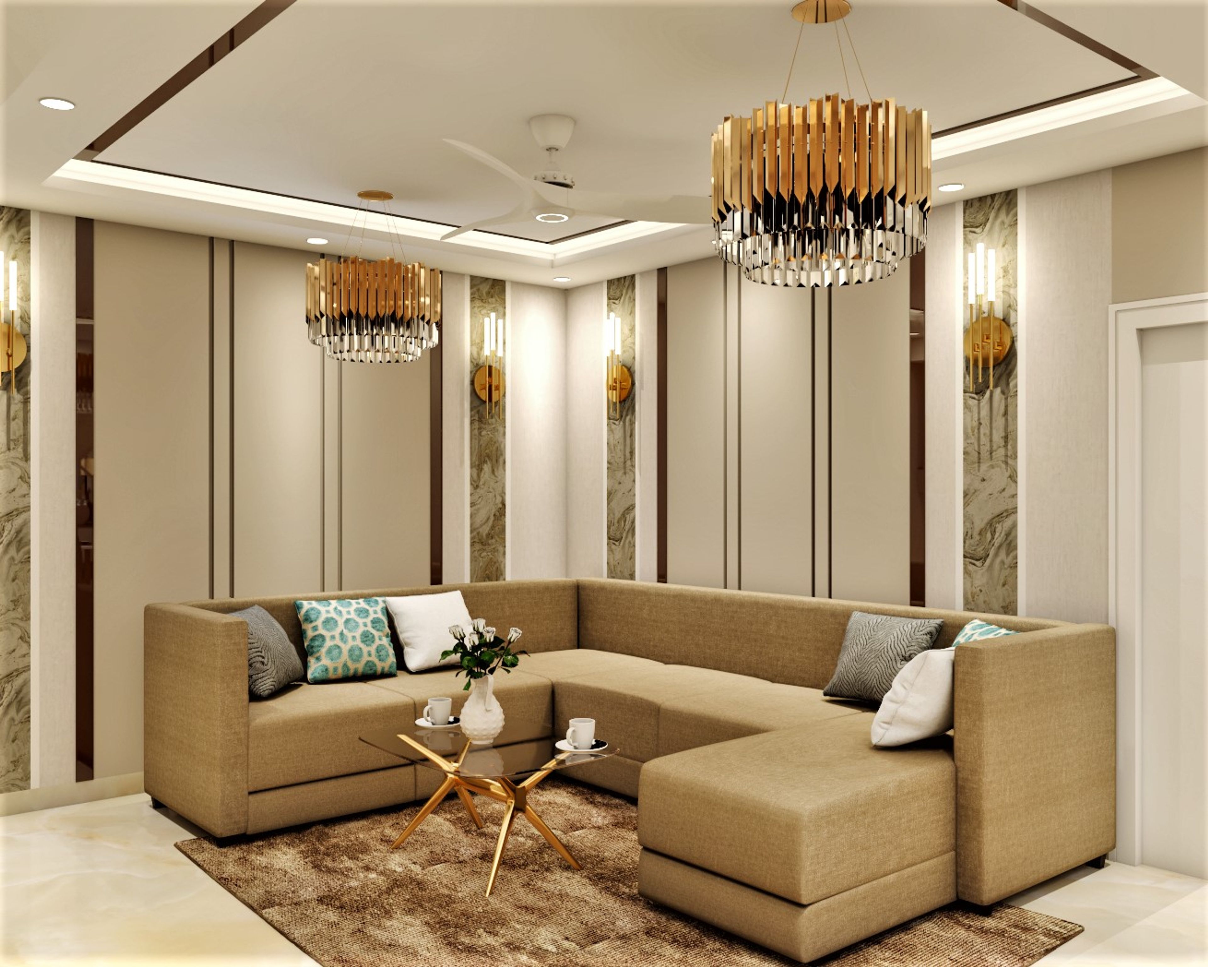 Contemporary Living Room - Livspace