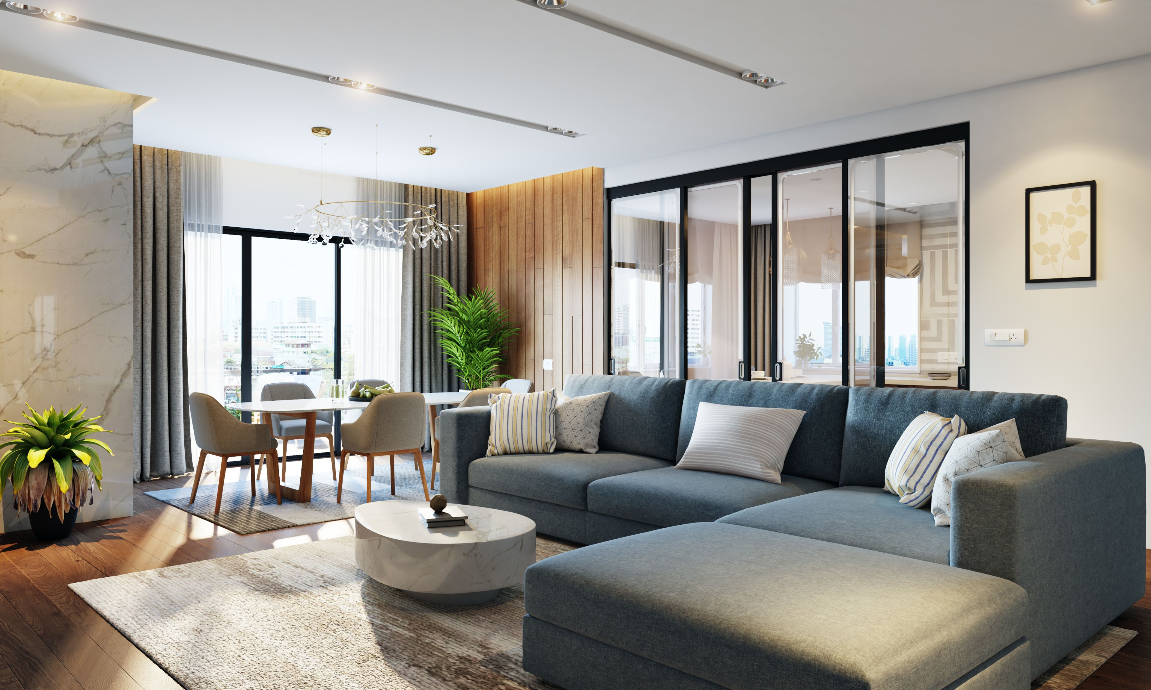 Modern Living Room Design – Livspace