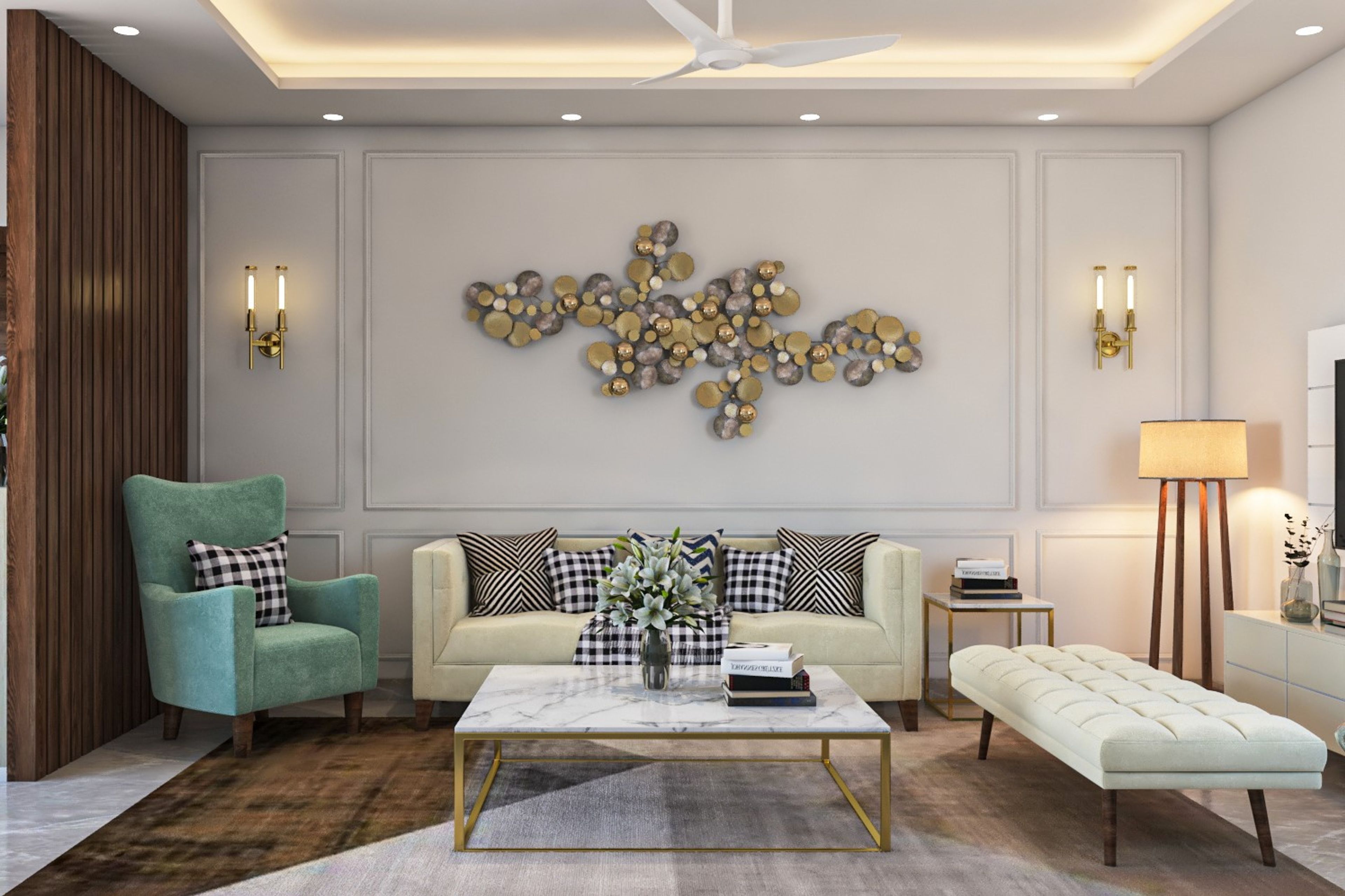 Contemporary And Spacious Living Room Design