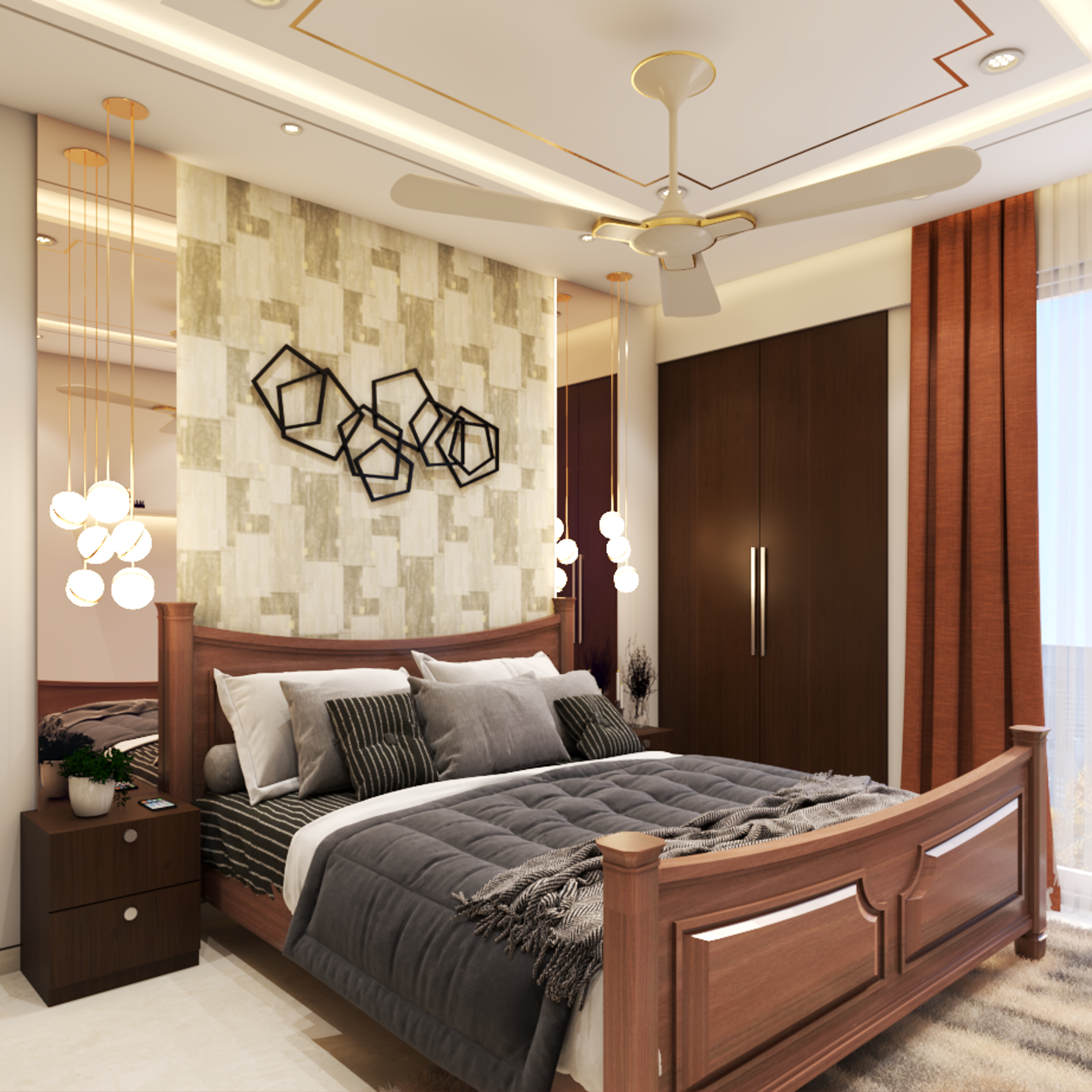 Modern Compact Master Design With Wooden Interiors