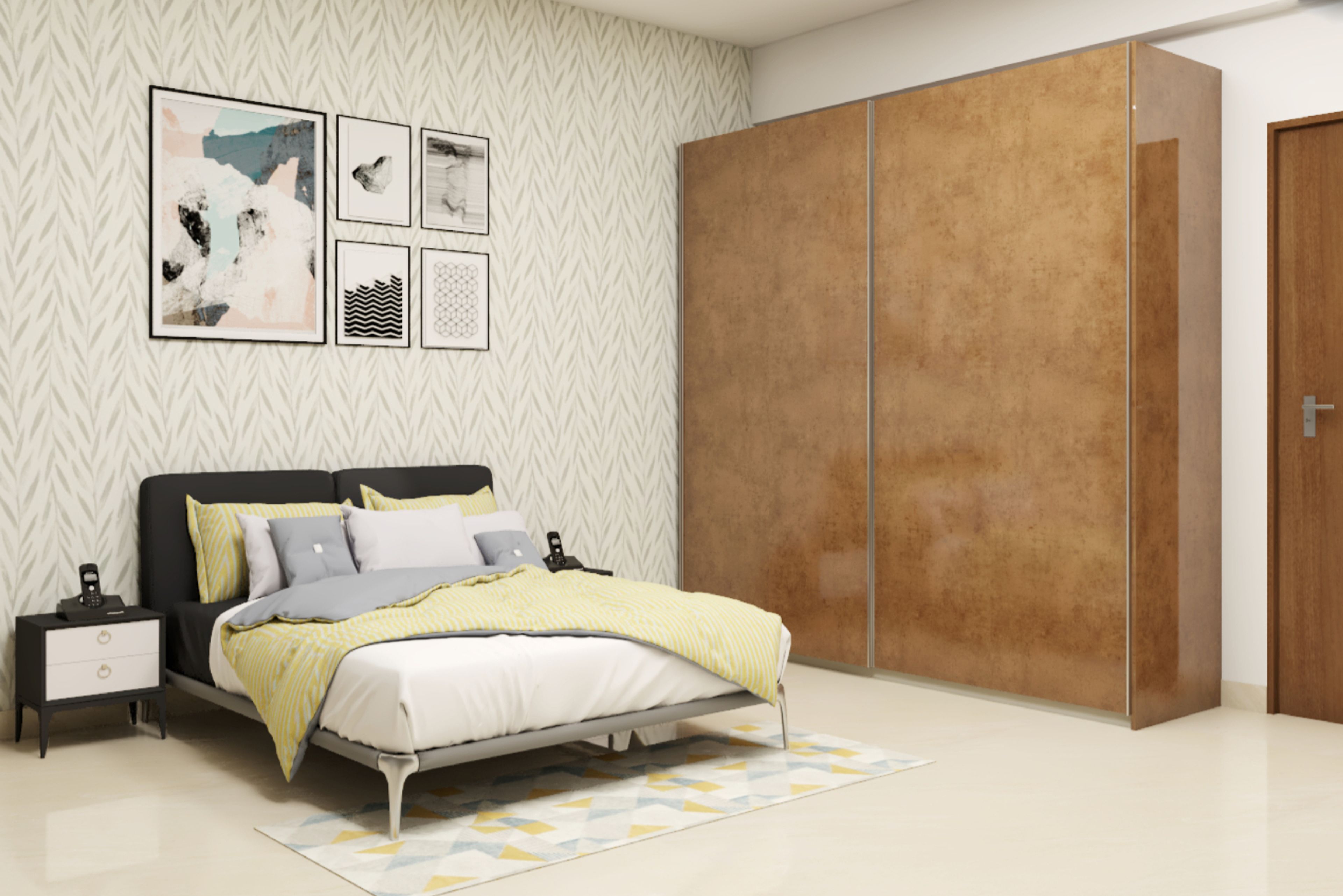 Modern Master Bedroom Design With Wooden Interiors