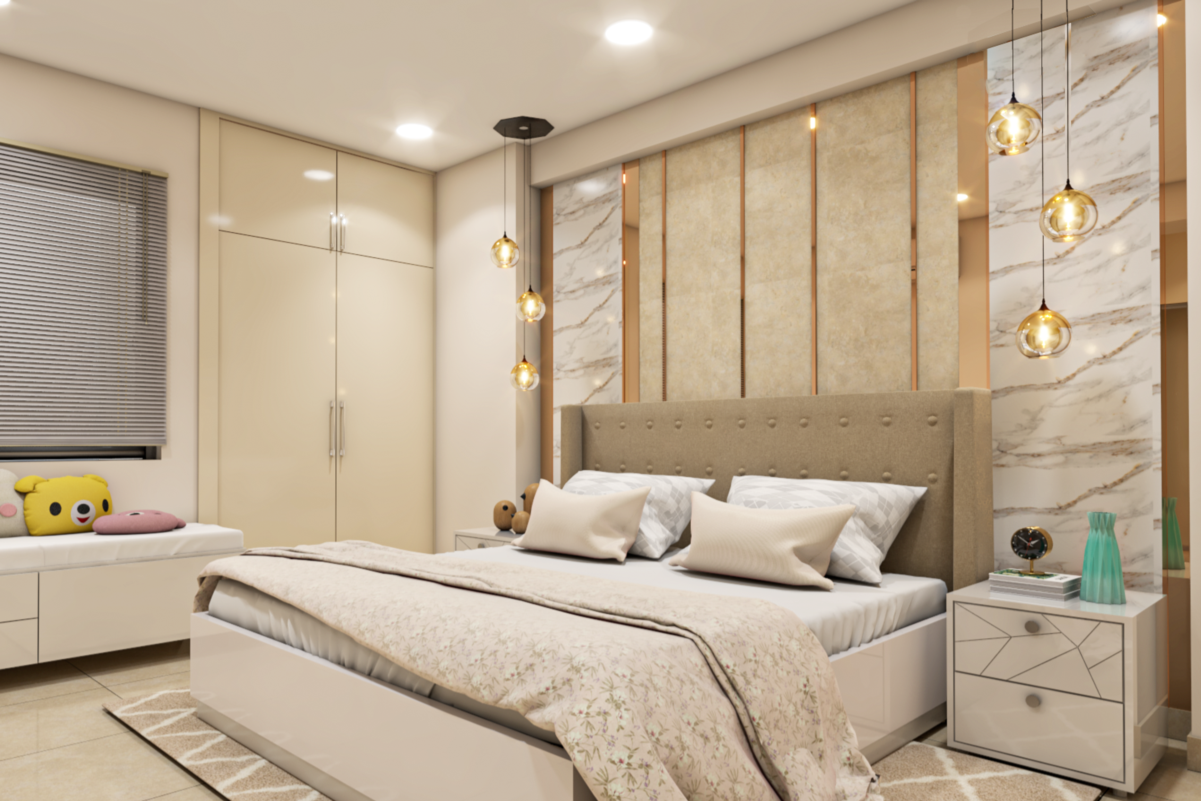 Contemporary Compact Master Room Design