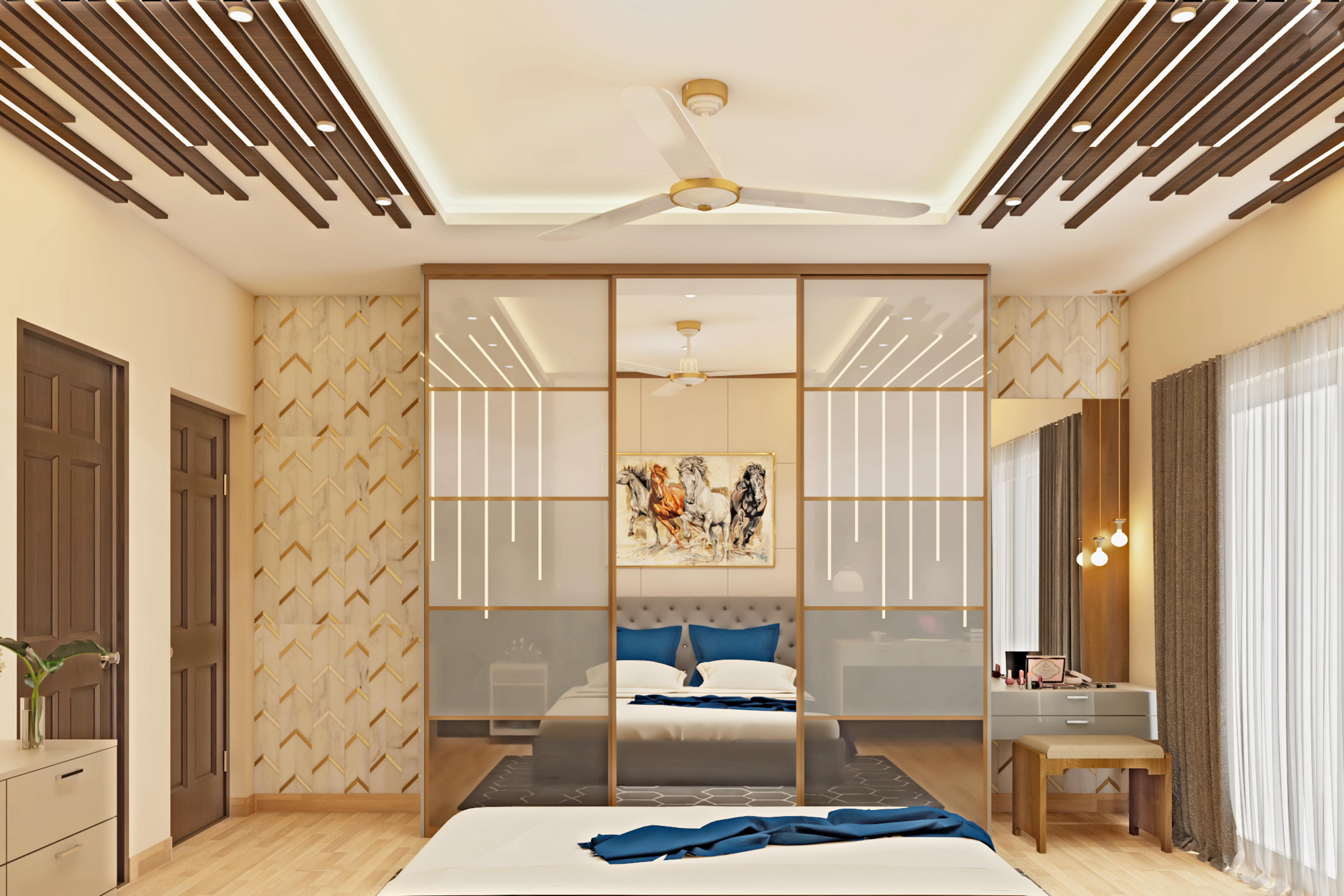 Spacious Master Room With Maximum Storage -Livspace