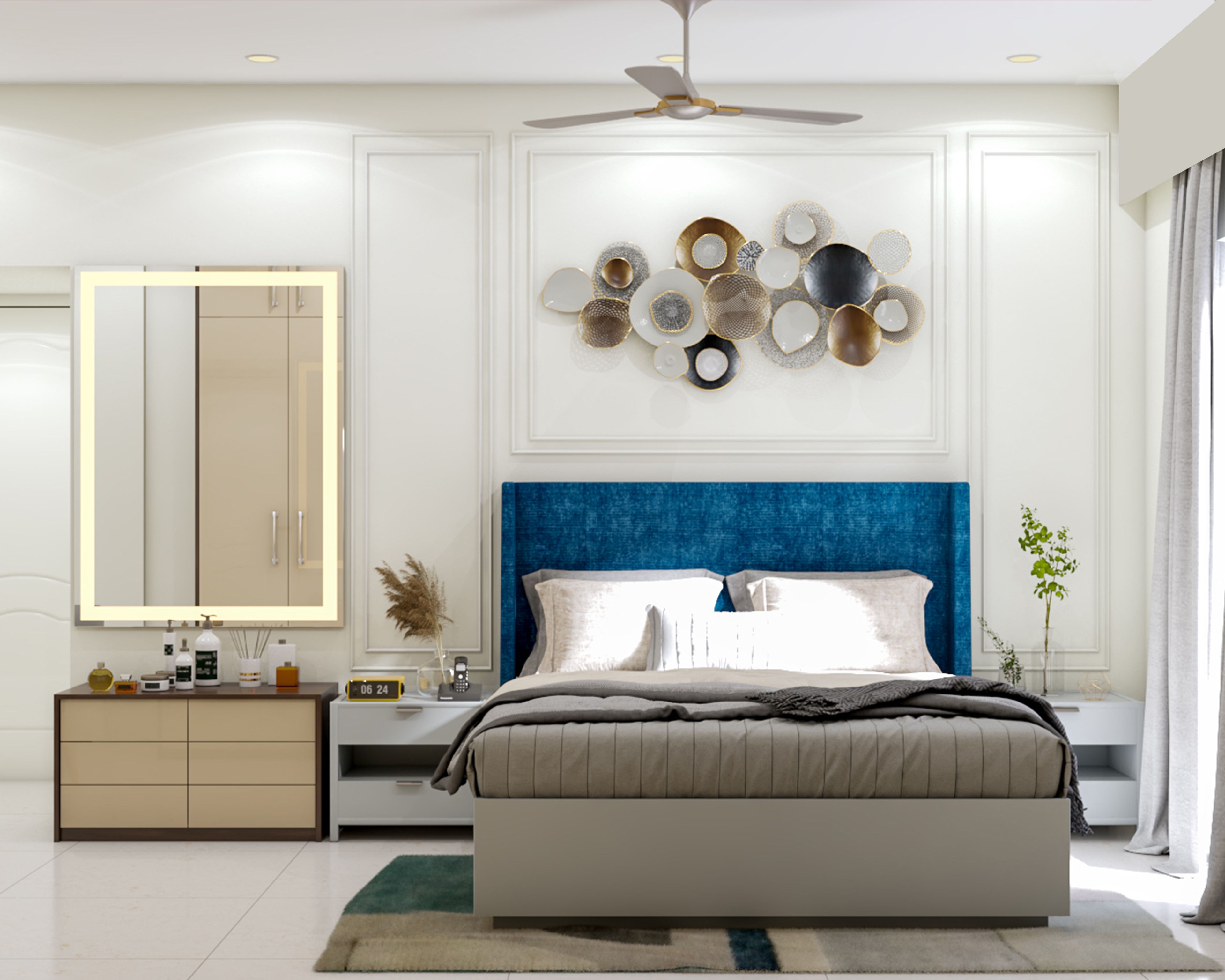 Modern Spacious Master Room Interior Design