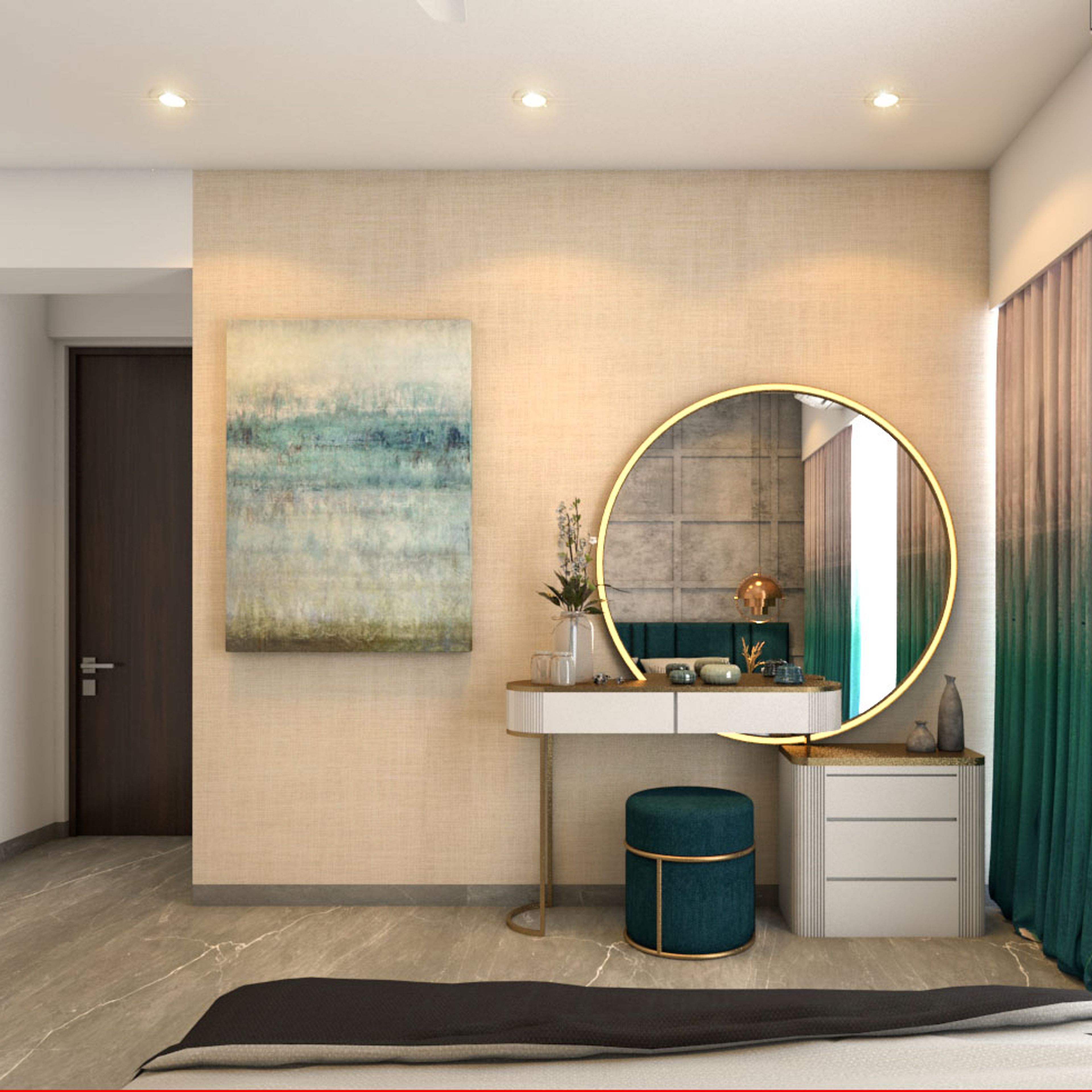 Contemporary Master Bedroom - Livspace