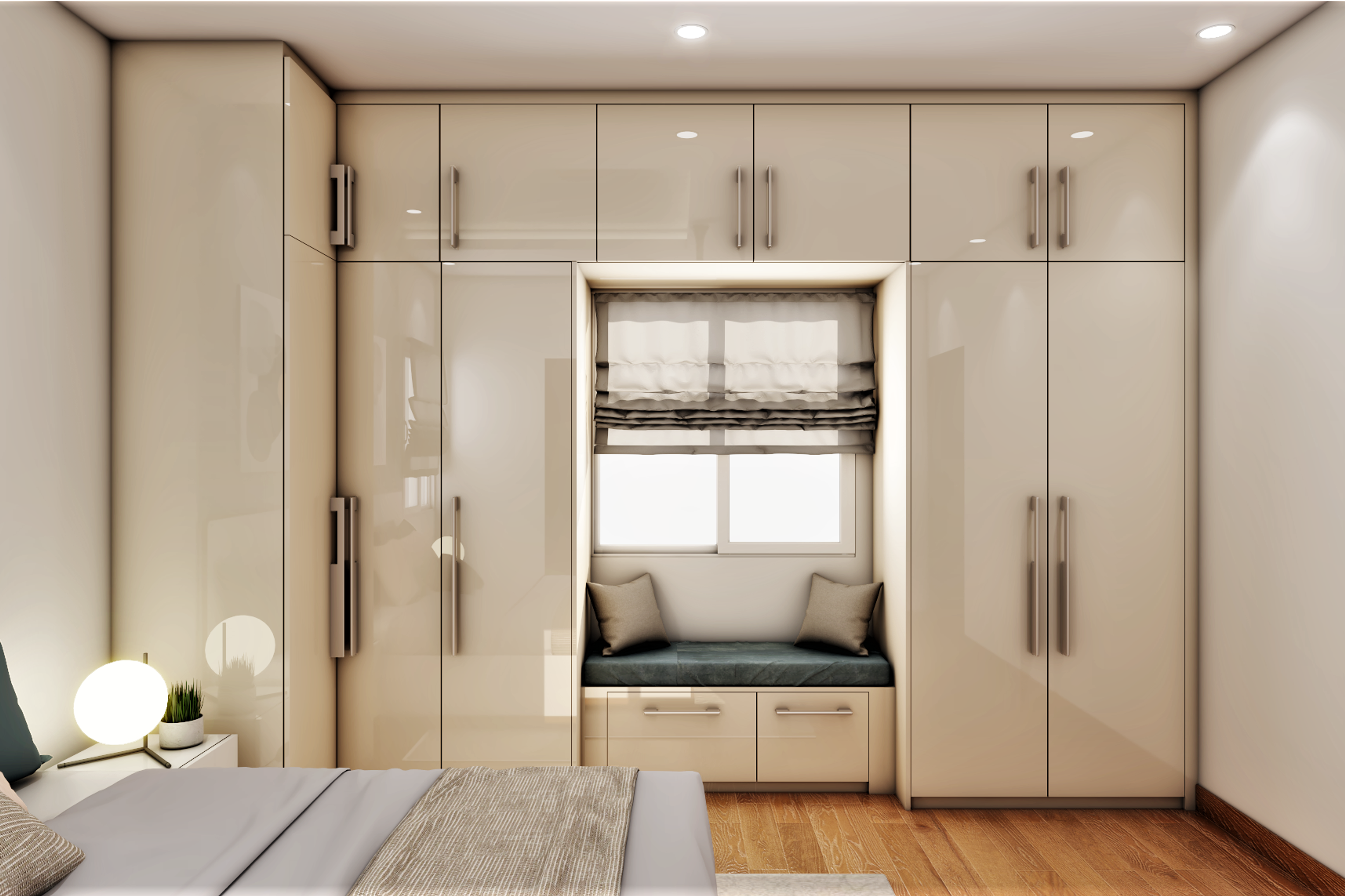 Contemporary Master Bedroom - Livspace