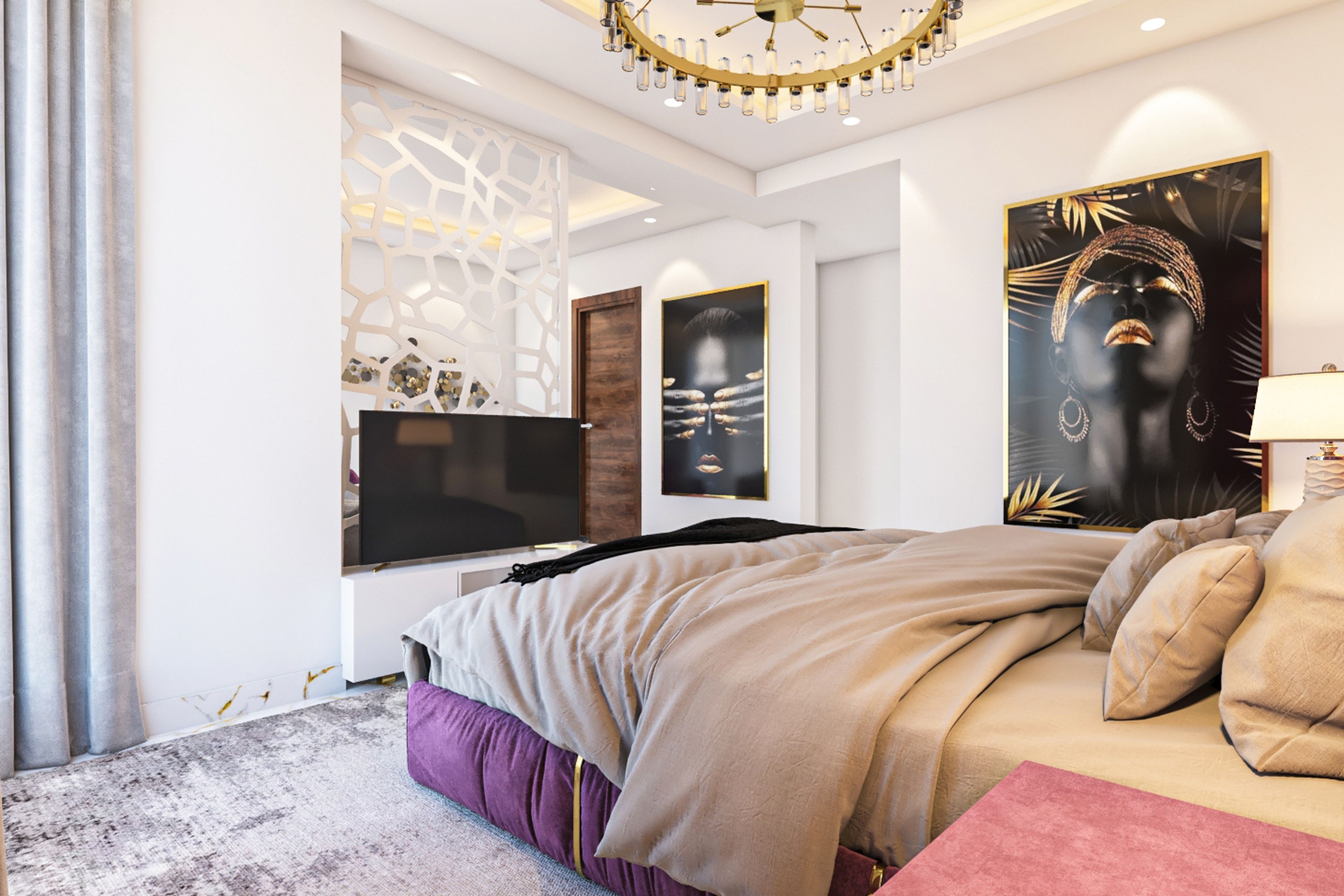 Classic Style Master Bedroom Livspace