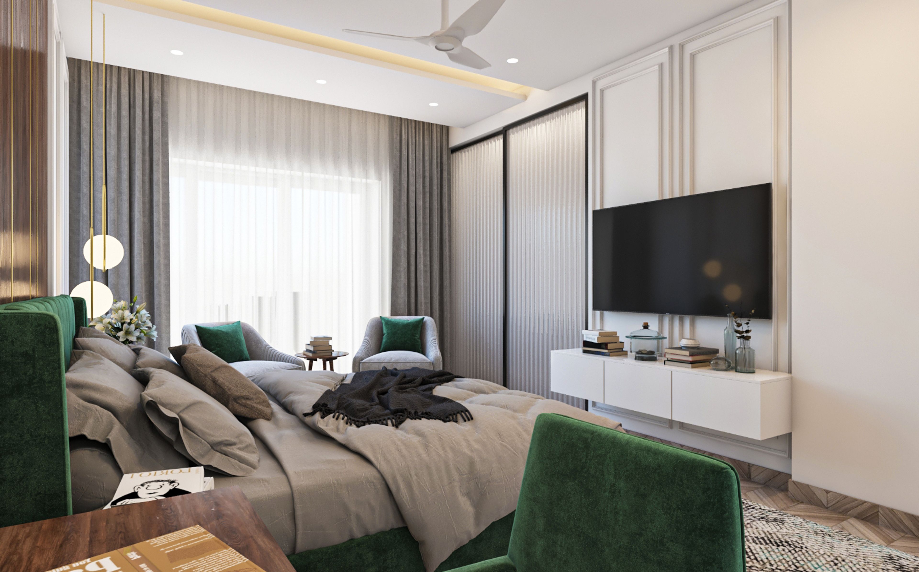 Classic Style Master Bedroom Livspace