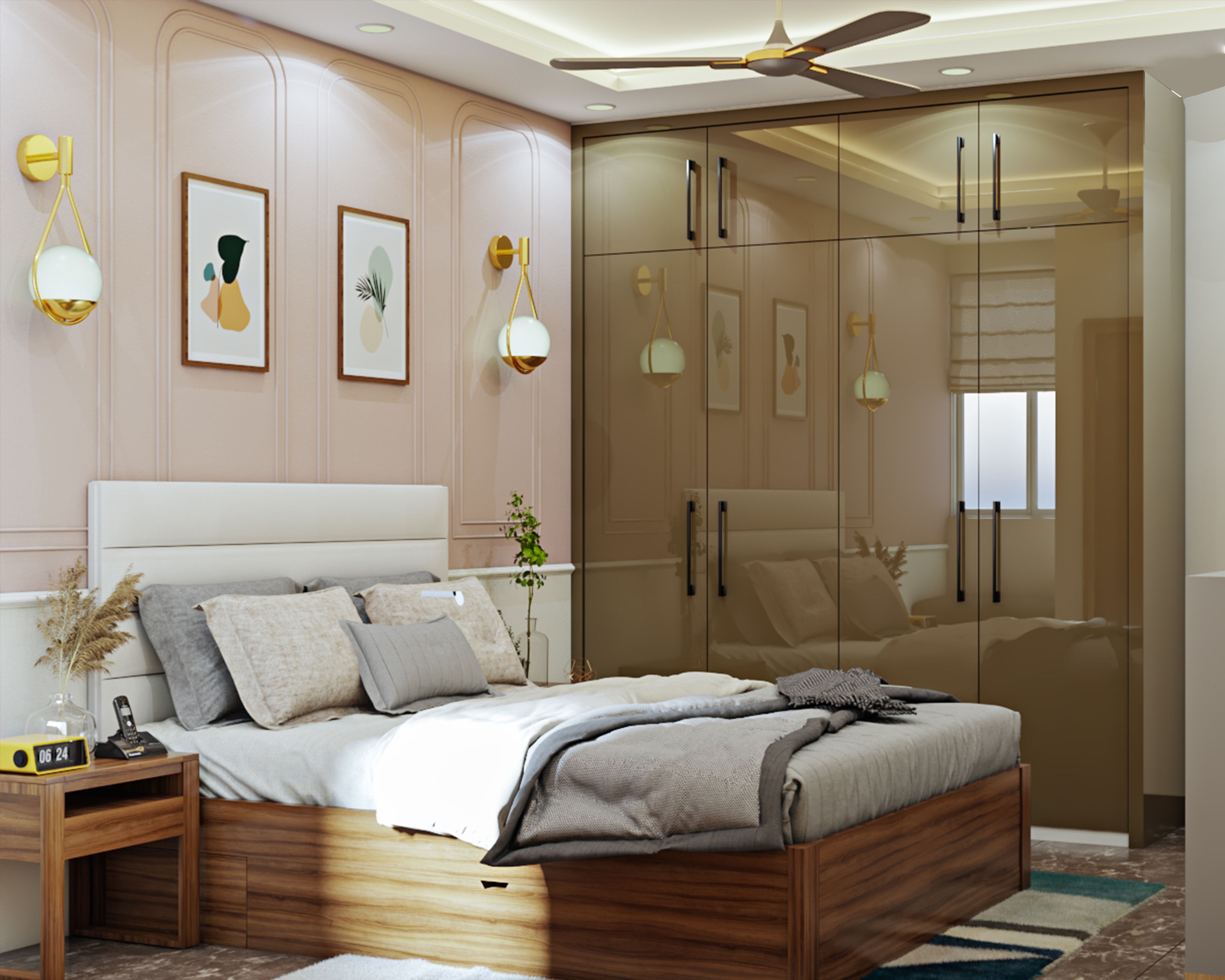 Shabby Chic Master Bedroom - Livspace