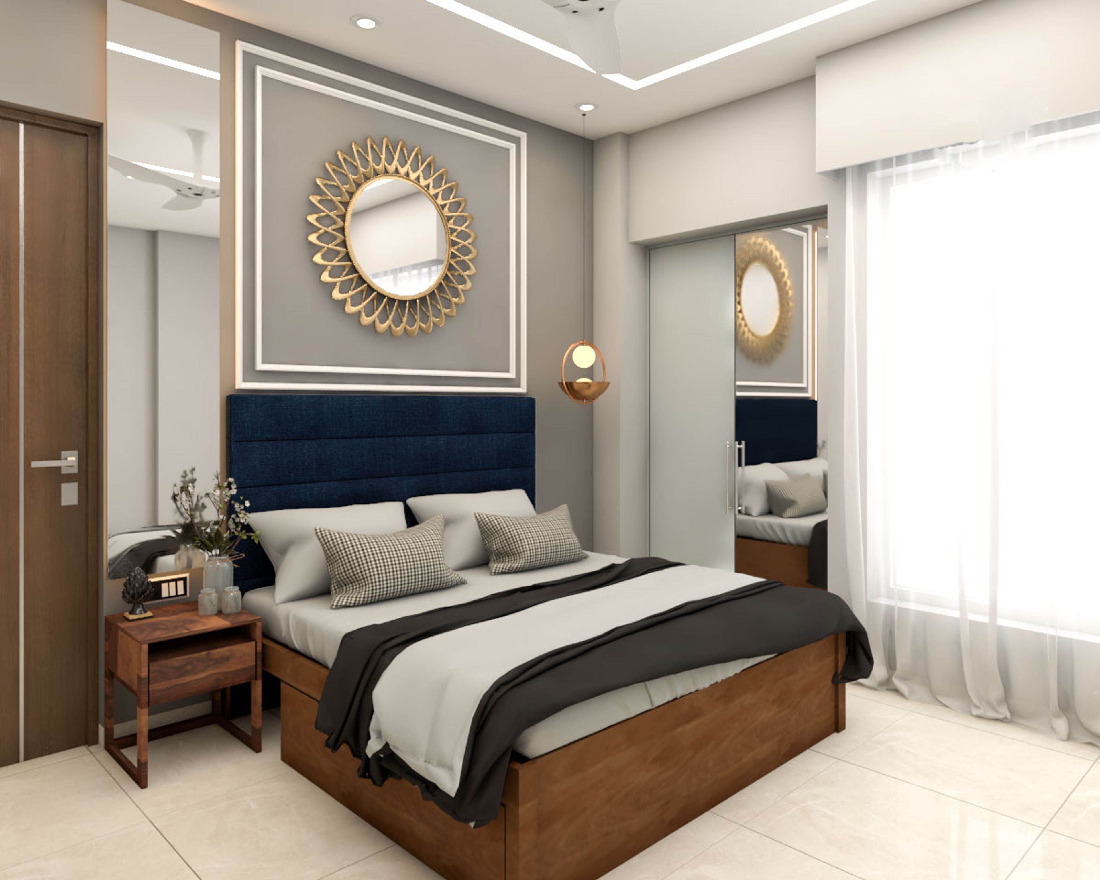 Convenient Modern Theme Spacious Master Bedroom