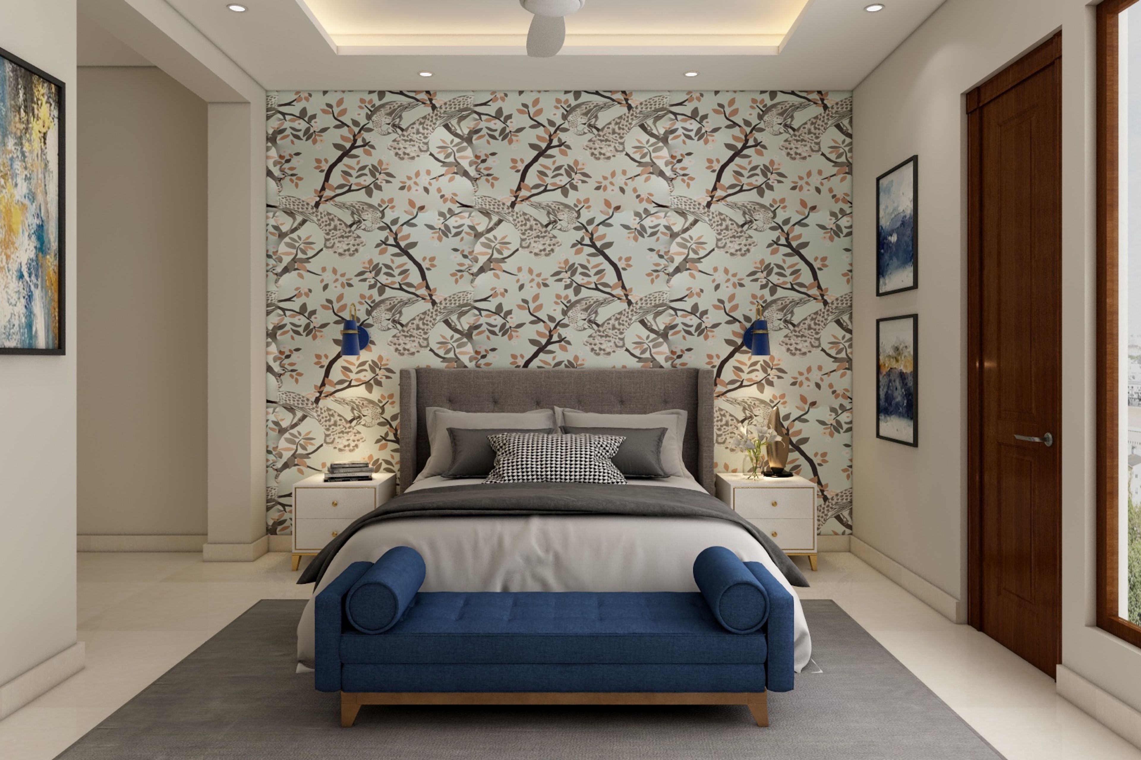 Spacious Modern Style Convenient Master Bedroom