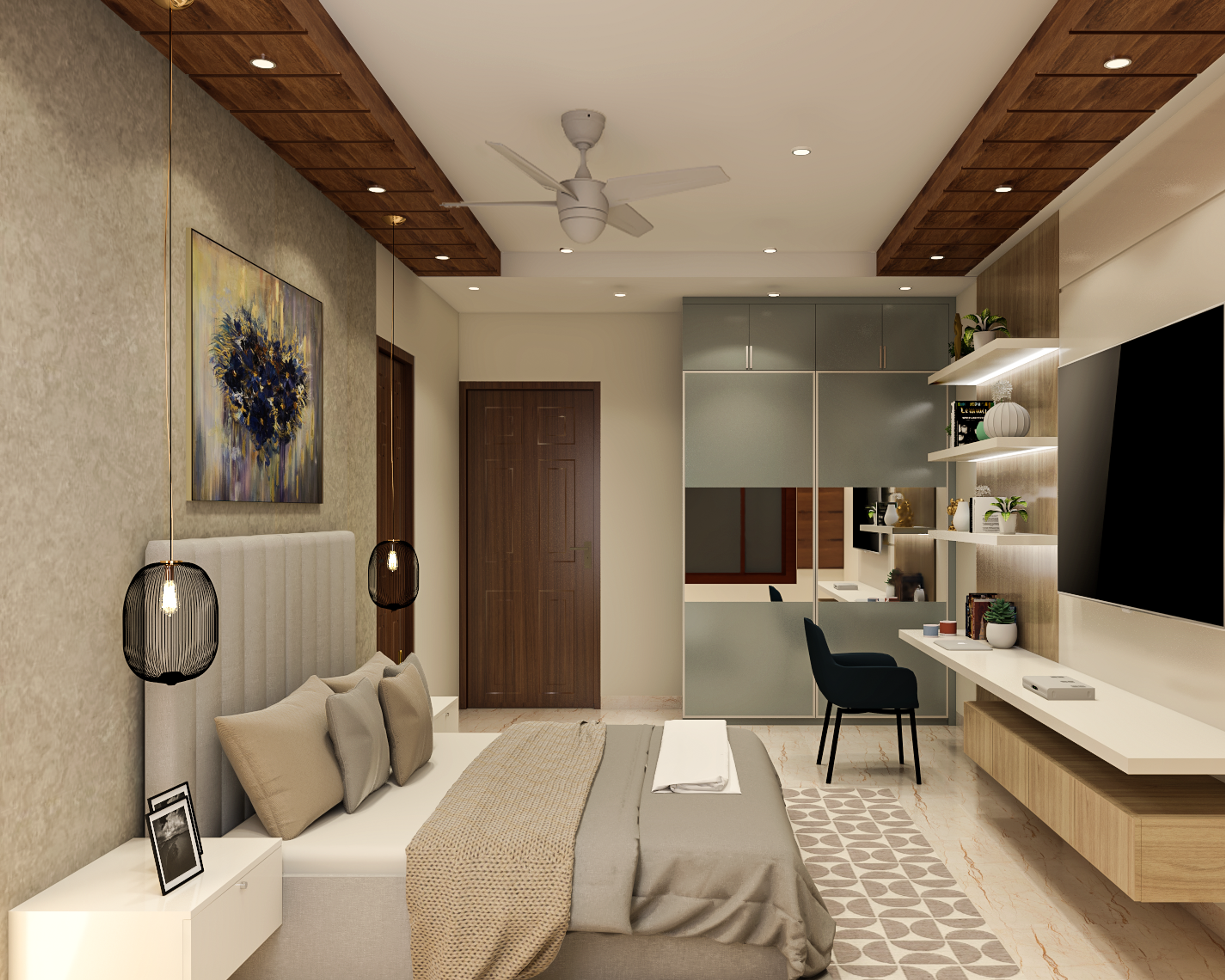 Modern Master Bedroom - Livspace