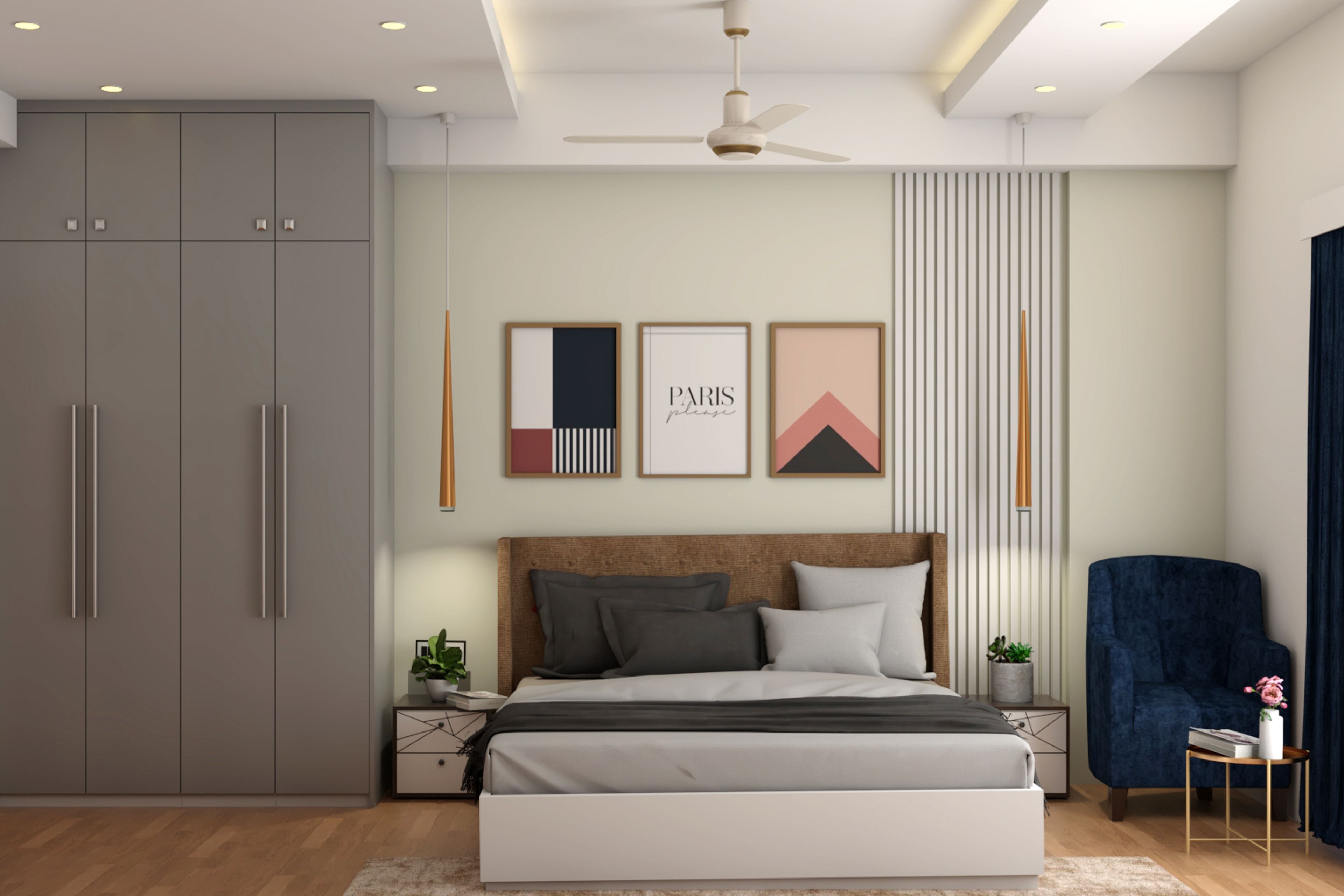 Minimalist Style Spacious Master Bedroom