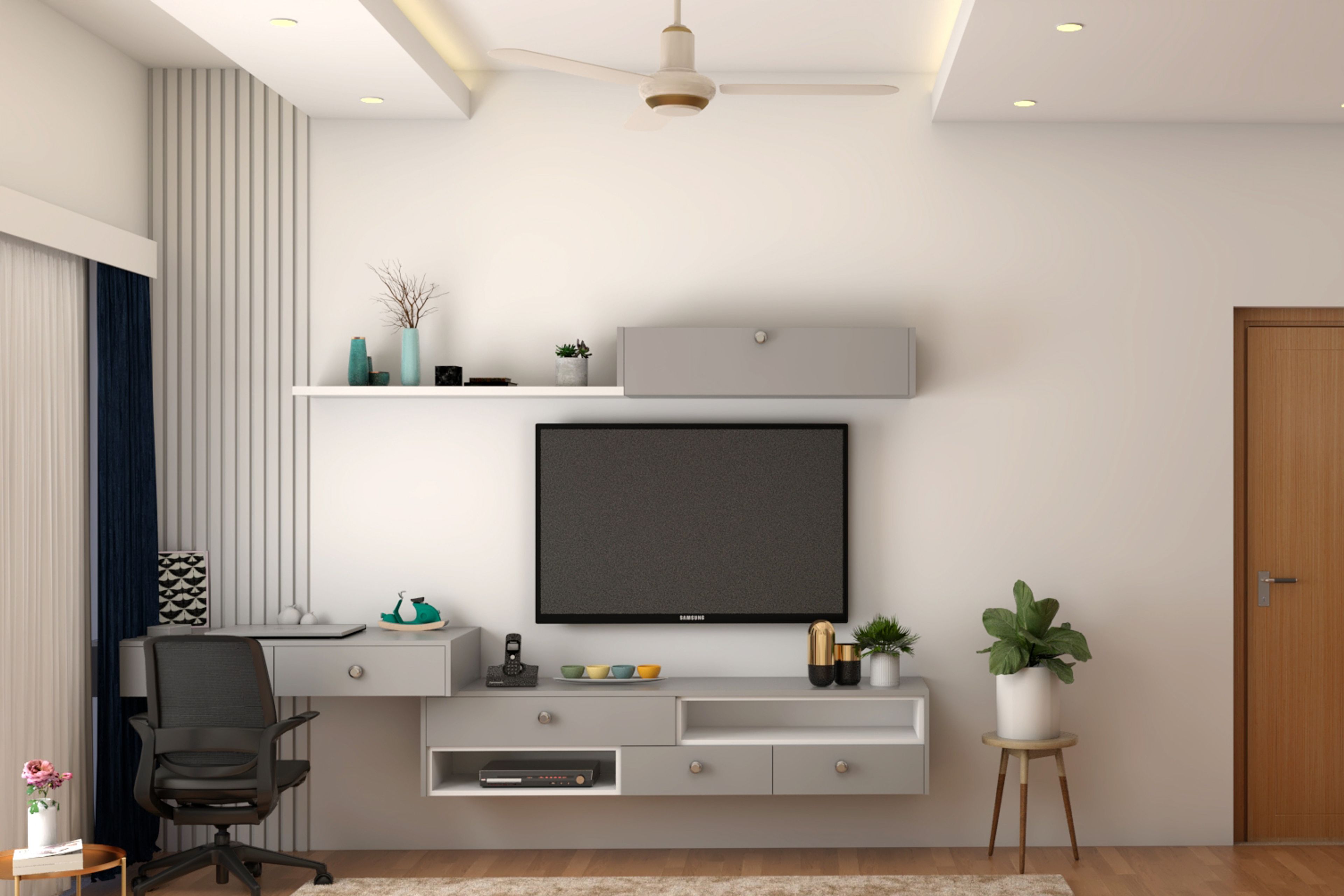 Minimalist Master Bedroom-Livspace