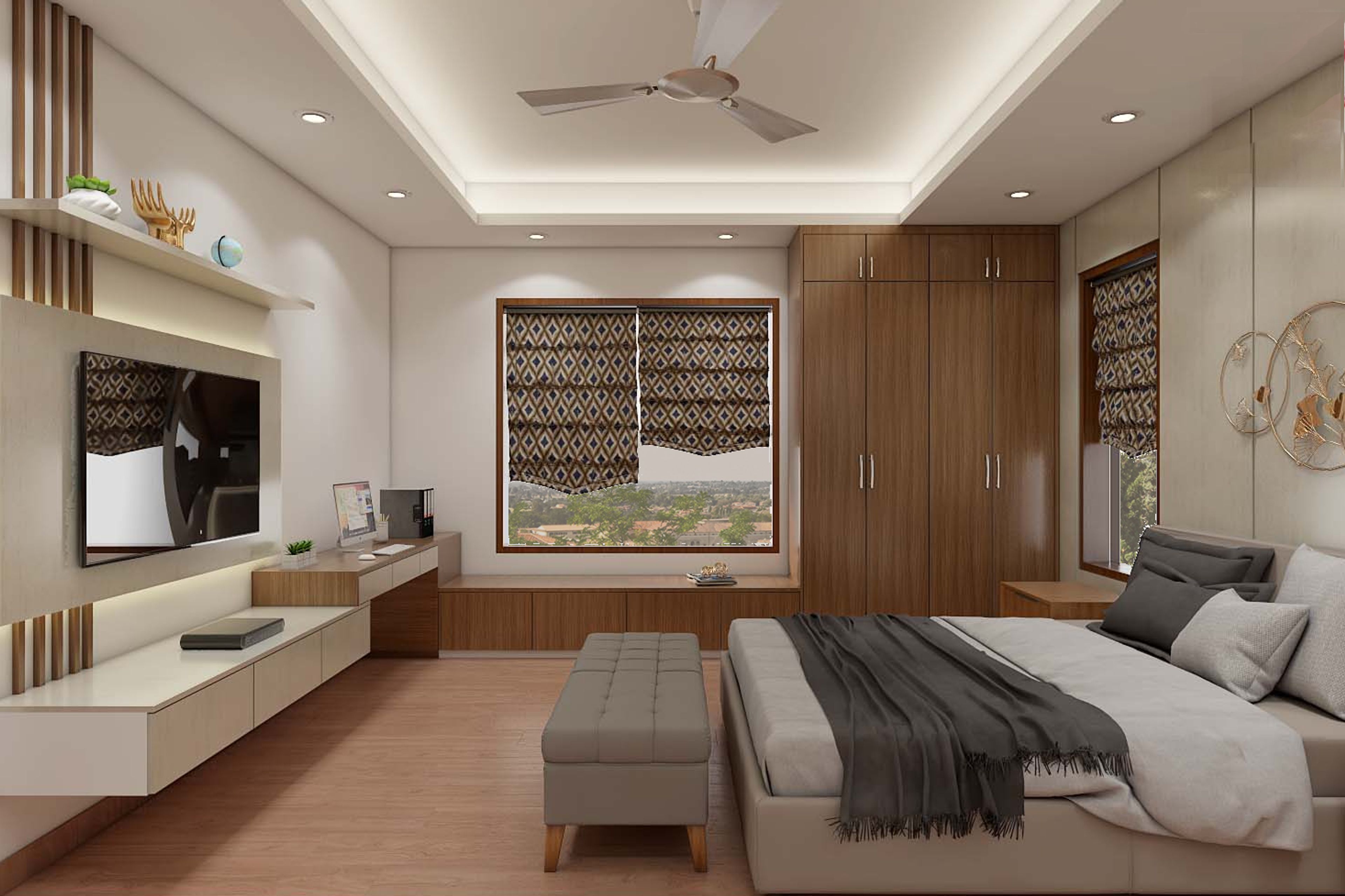 Contemporary Master Bedroom - Livspace