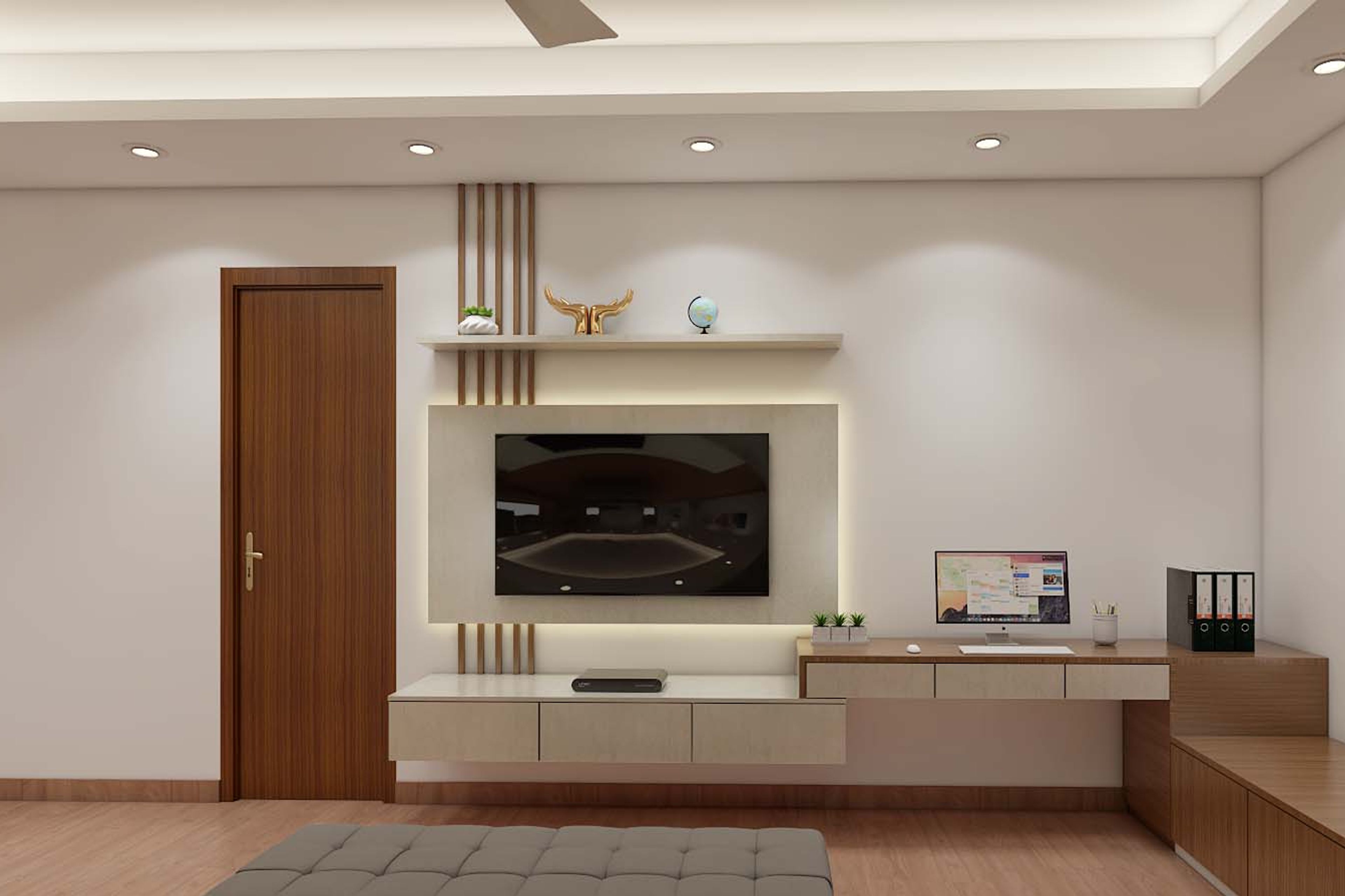 Contemporary Master Bedroom - Livspace