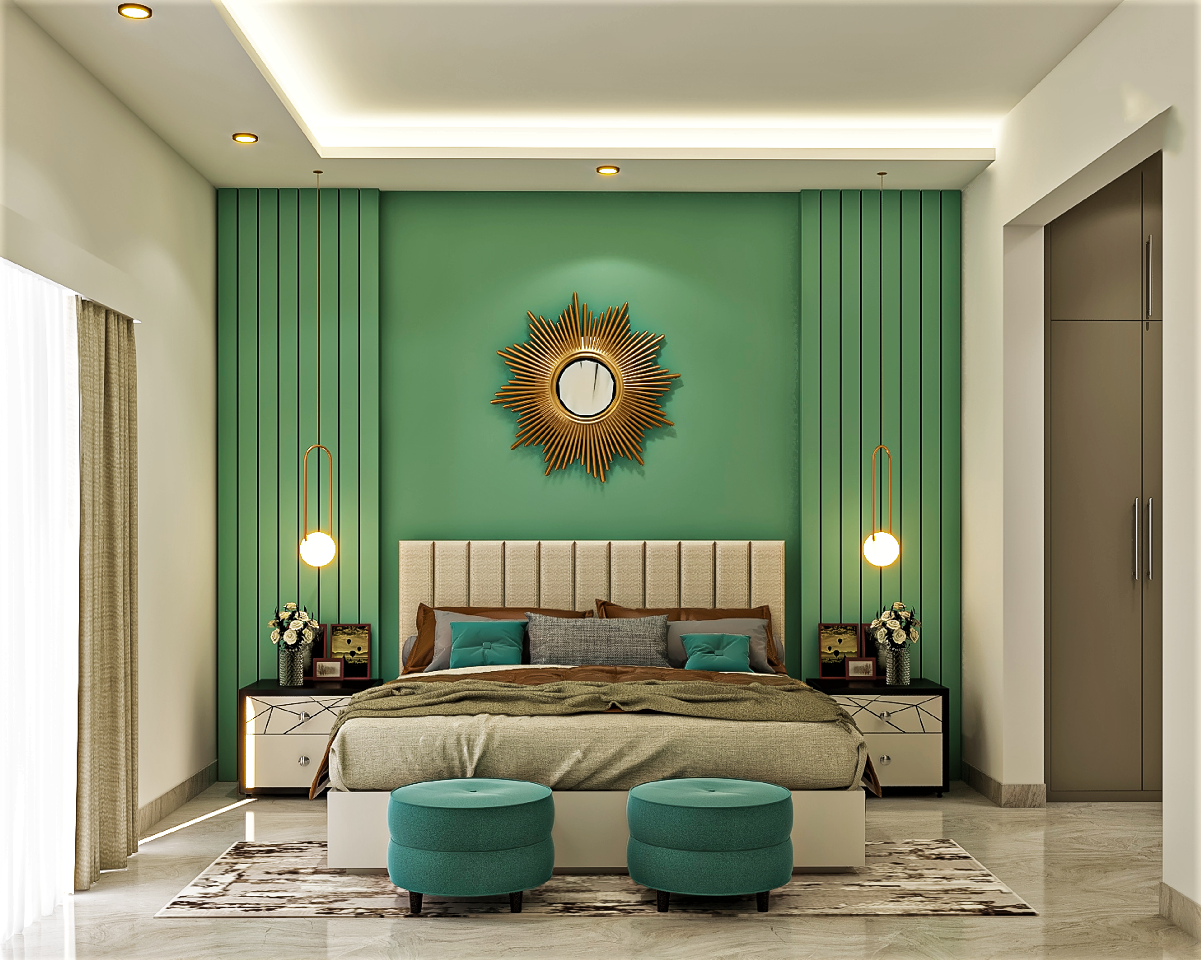 Modern Styled Spacious Master Bedroom