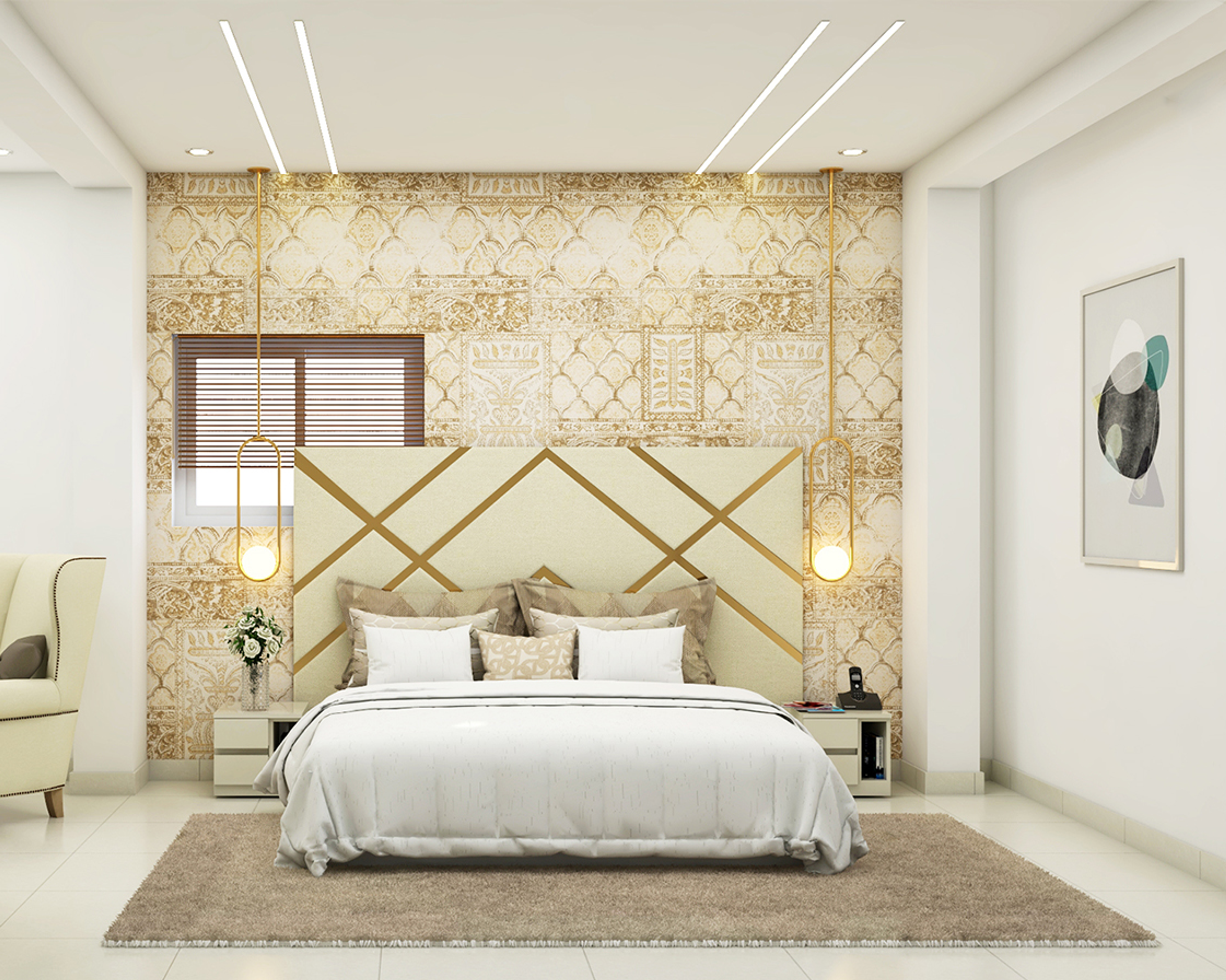 Modern Style Spacious Convenient Living Room