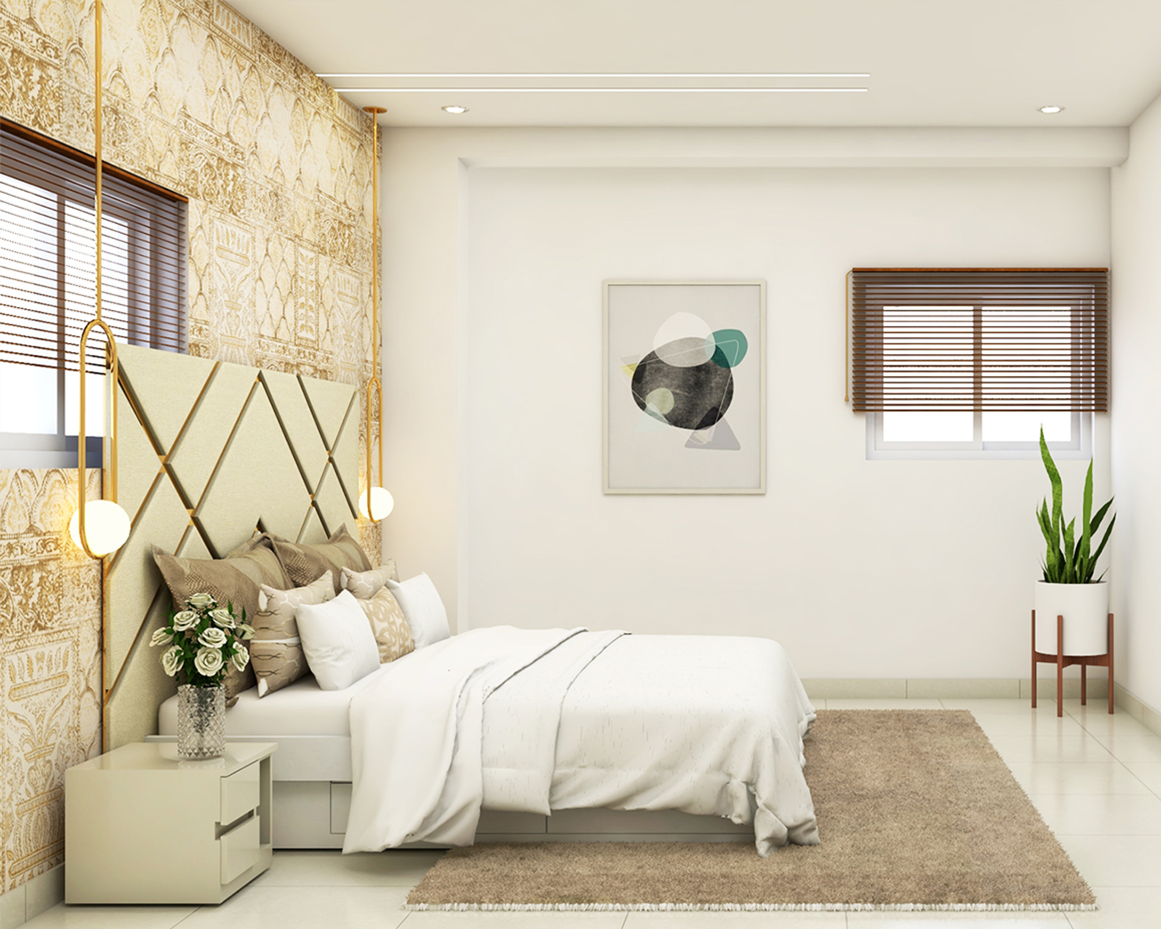 Modern Living Room - Livspace