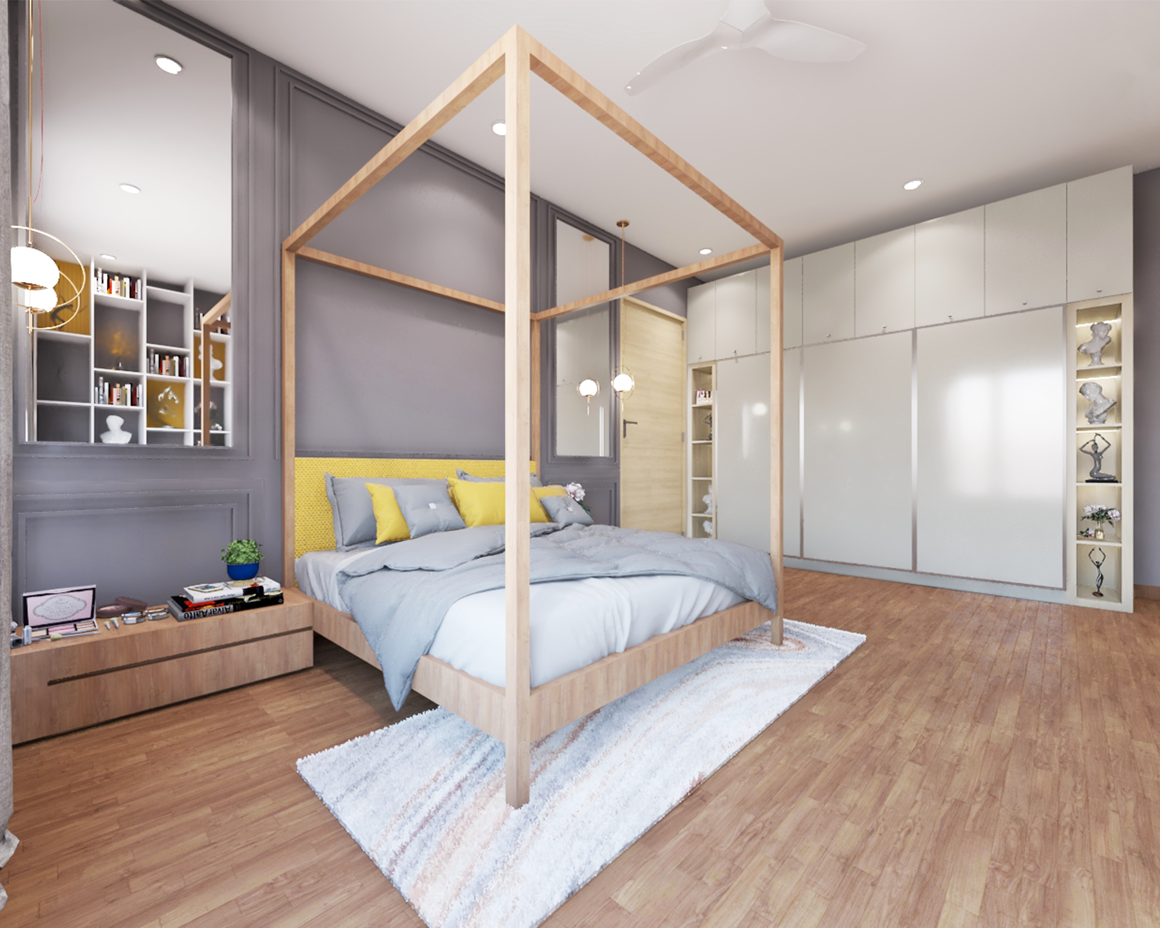 Contemporary Master Bedroom - Livspace