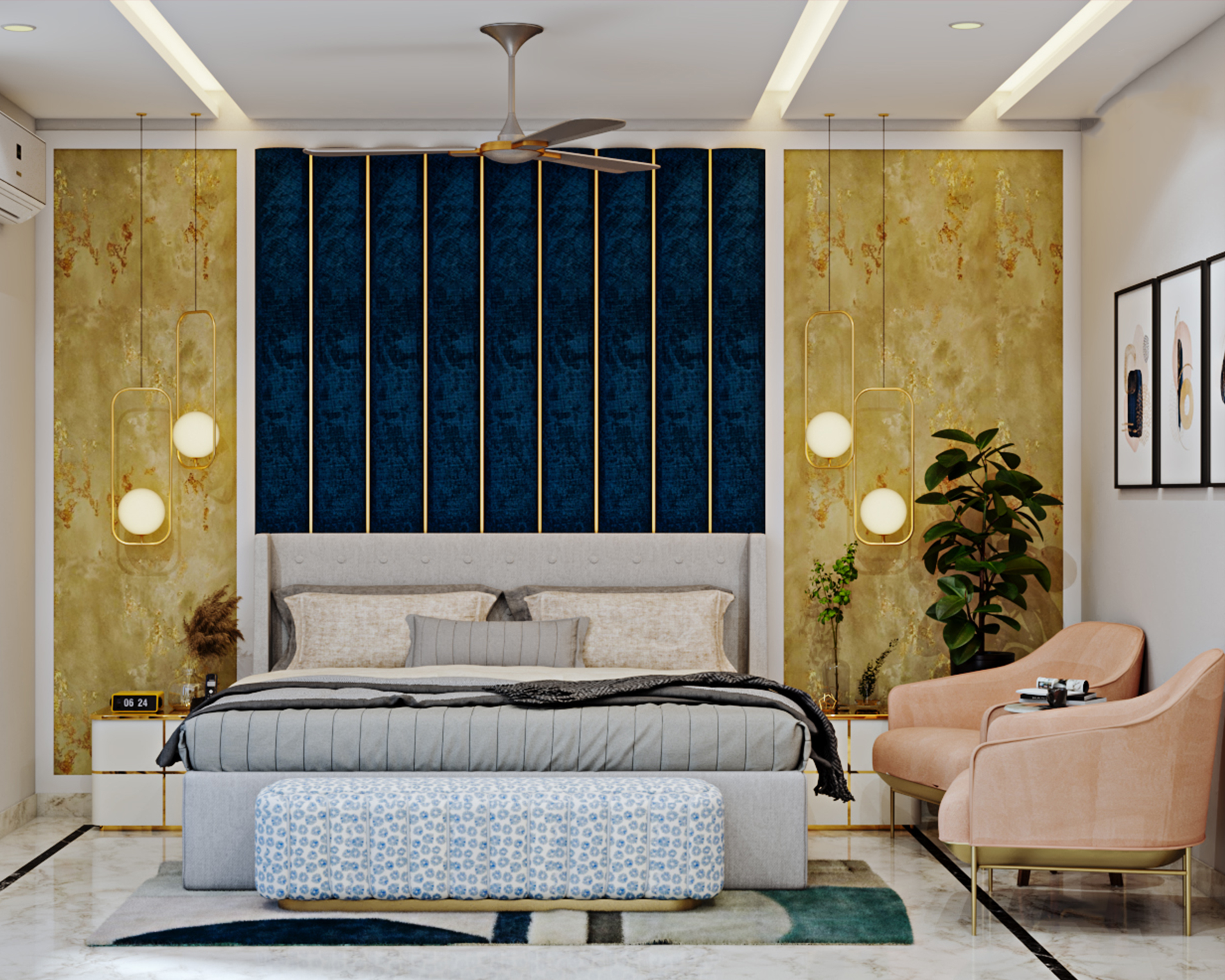 Convenient Classic Theme Spacious Master Bedroom