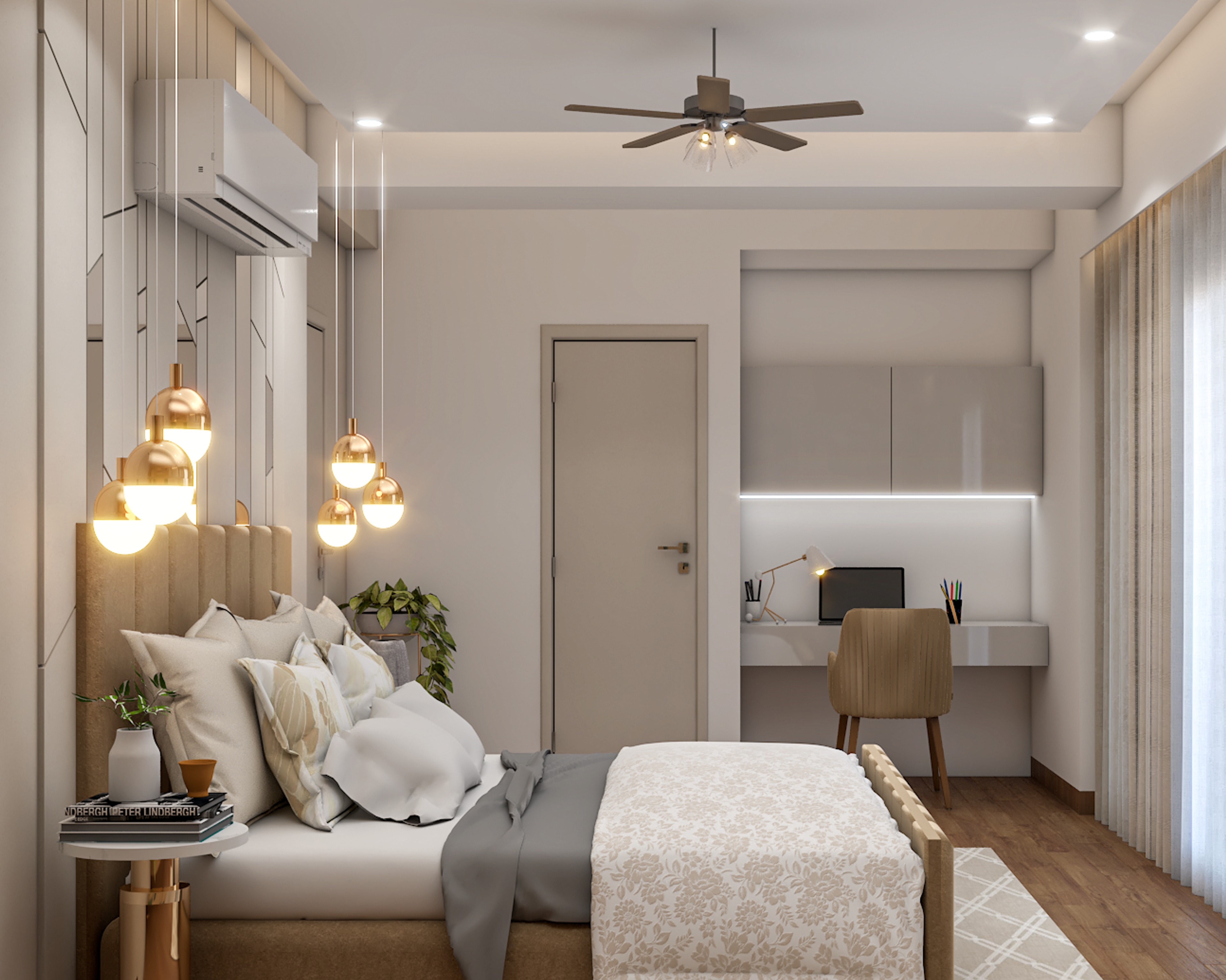 Contemporary Master Bedroom - Livspace