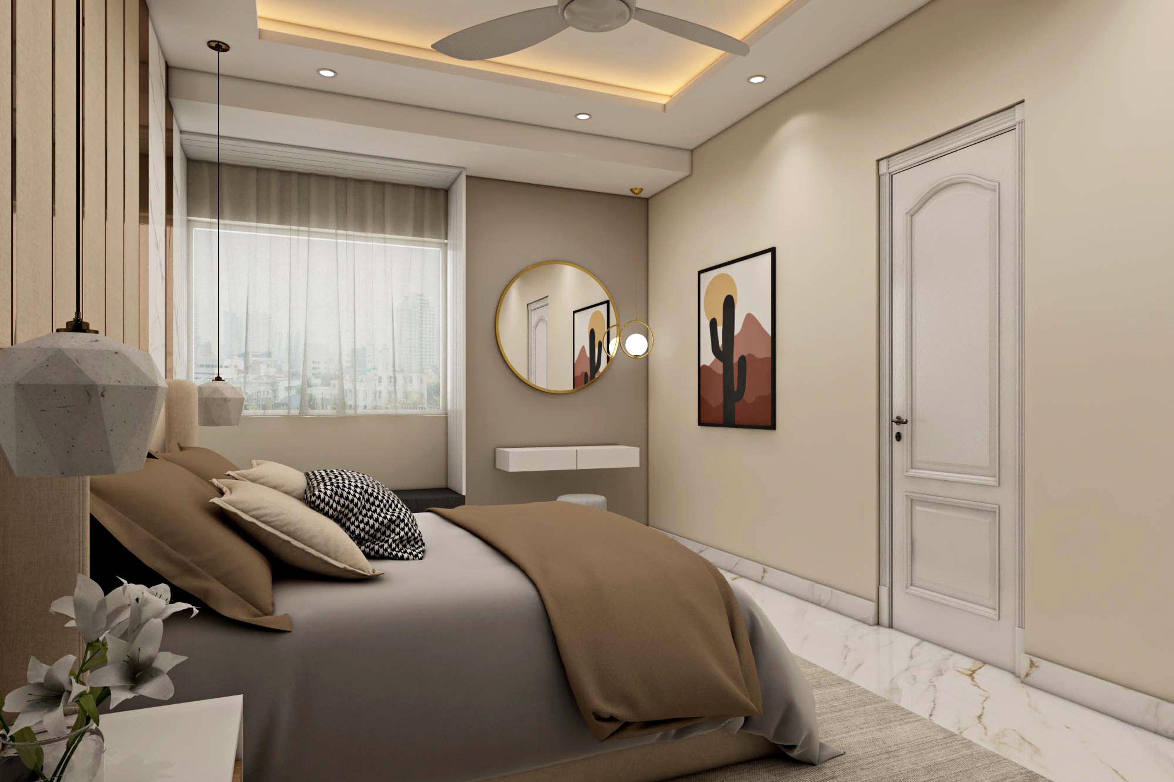 Modern Style Master Bedroom - Livspace